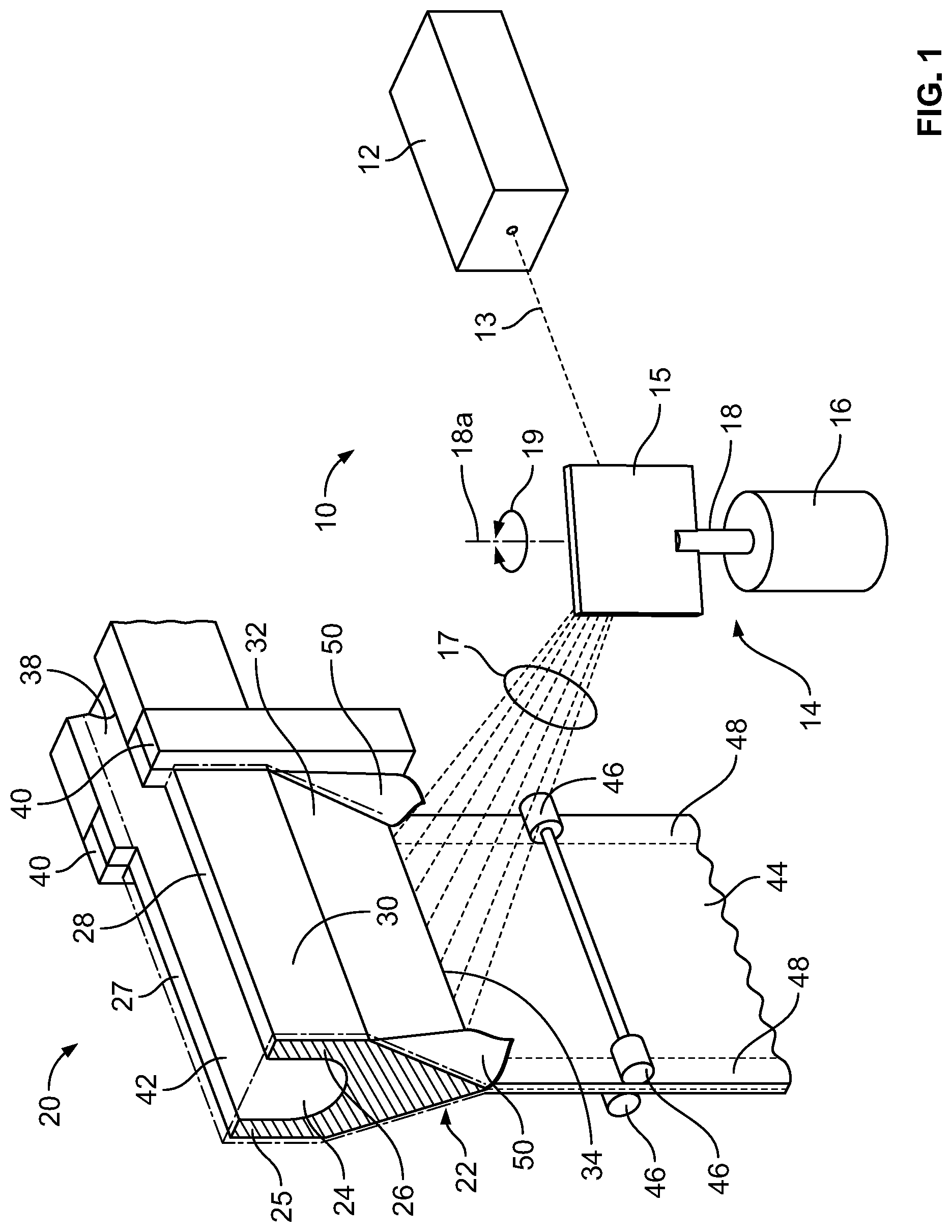 Patent US12304851 Figure 1 – Energy delivery optimization for laser thickness control of fusion glass system and methods