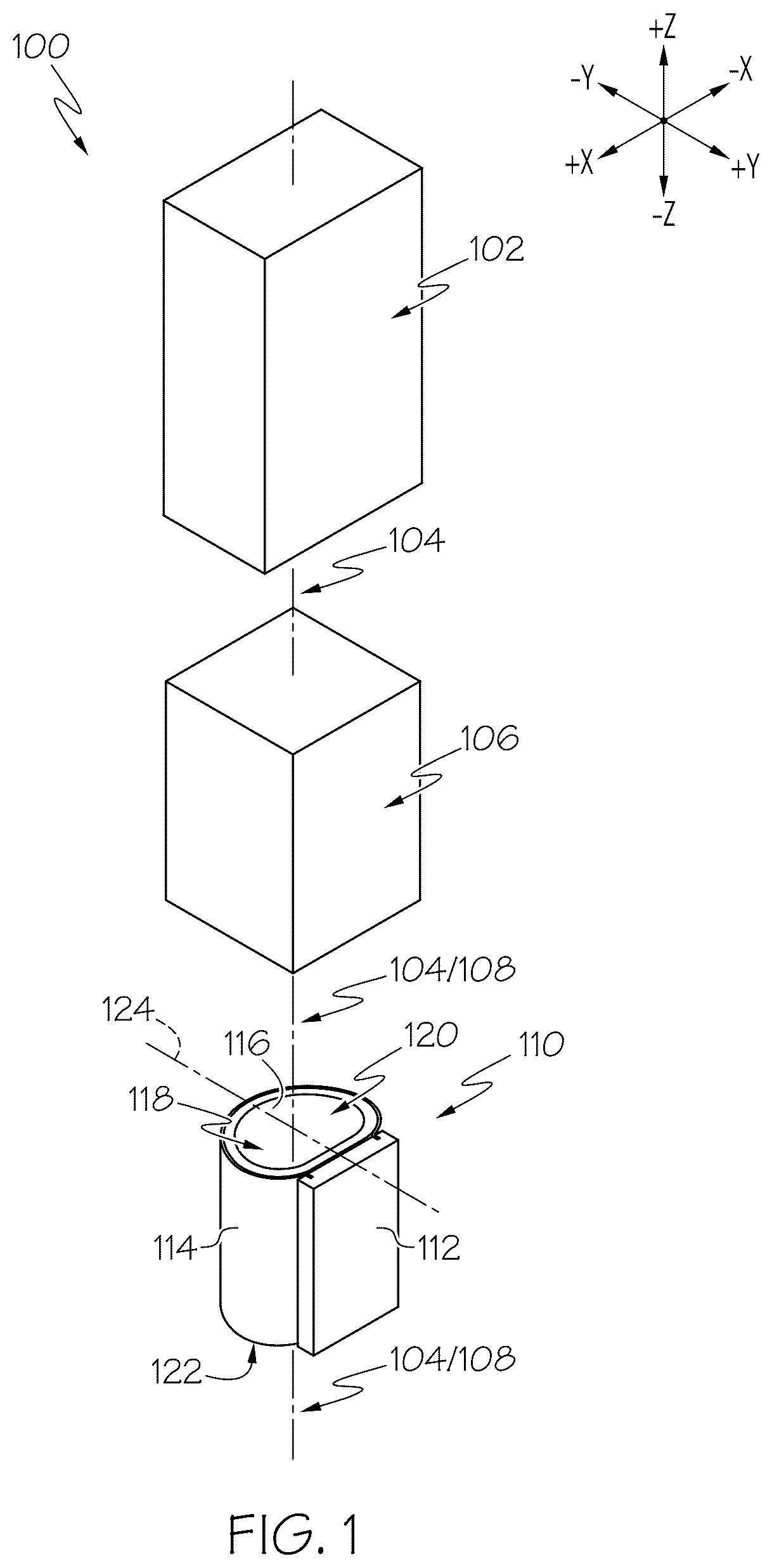 Patent US12304853 — Reflector for curing optical fibers and methods of using the same — Figure 1