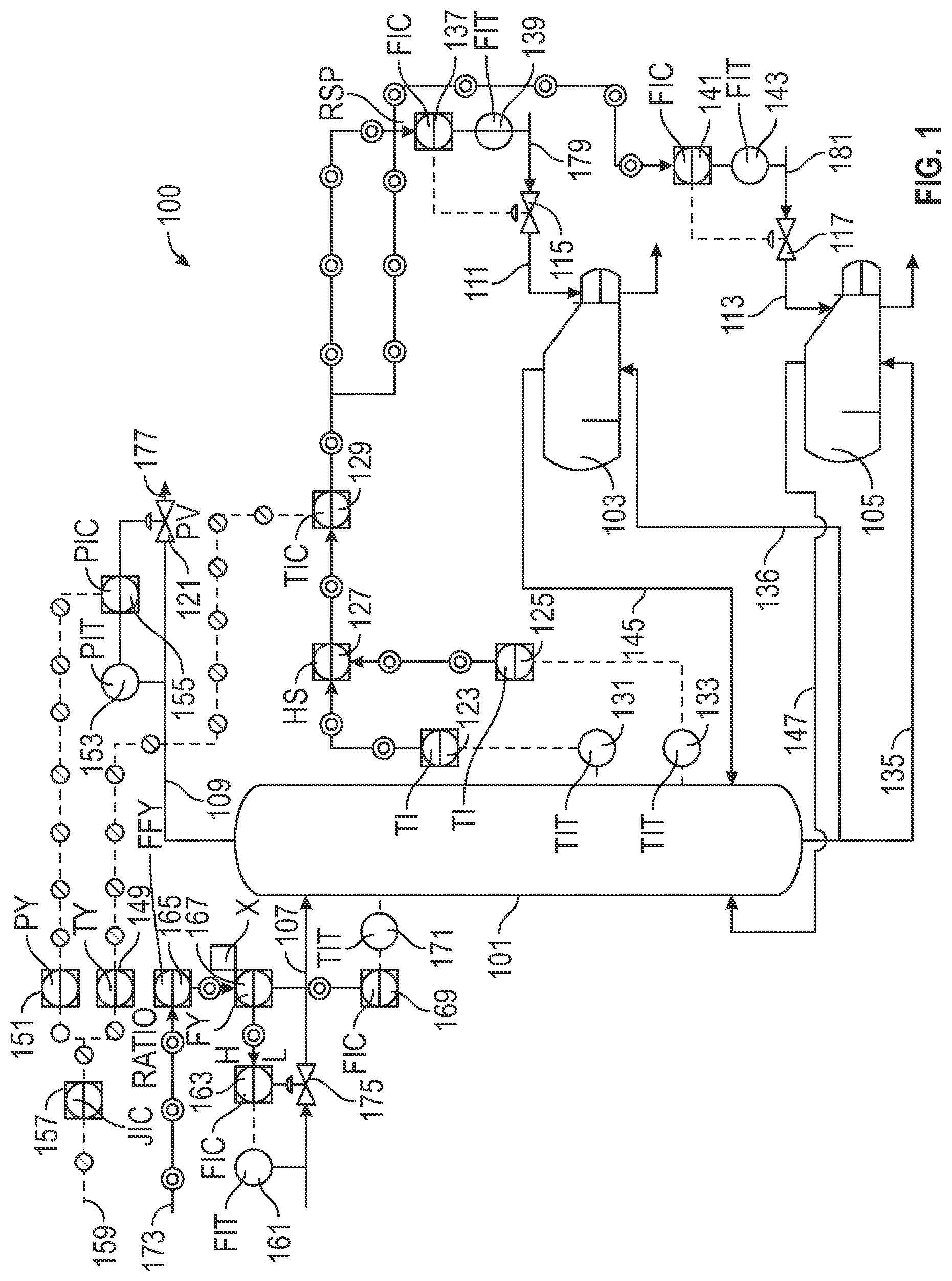 Patent US12305129 — Controlling energy generation and use by adjustment of distillation columns — Figure 1