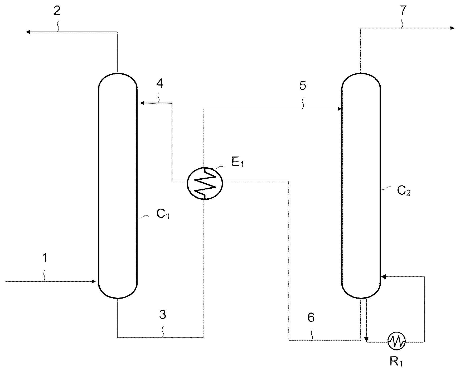 Patent US12305136 — Method for removing acid compounds from a gaseous effluent using a tertiary amine-based absorbent solution — Figure 1