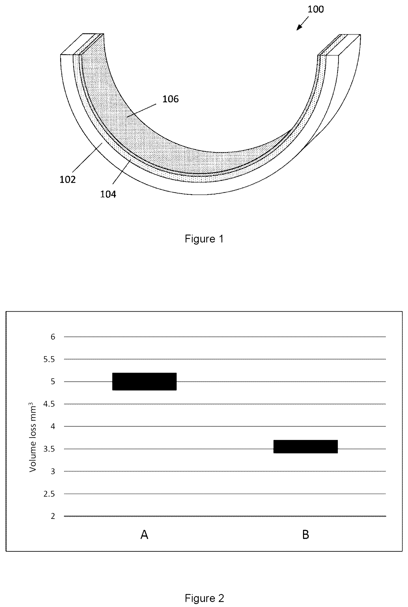 Patent US12305139 — Sliding element comprising polymer overlay — Figure 1