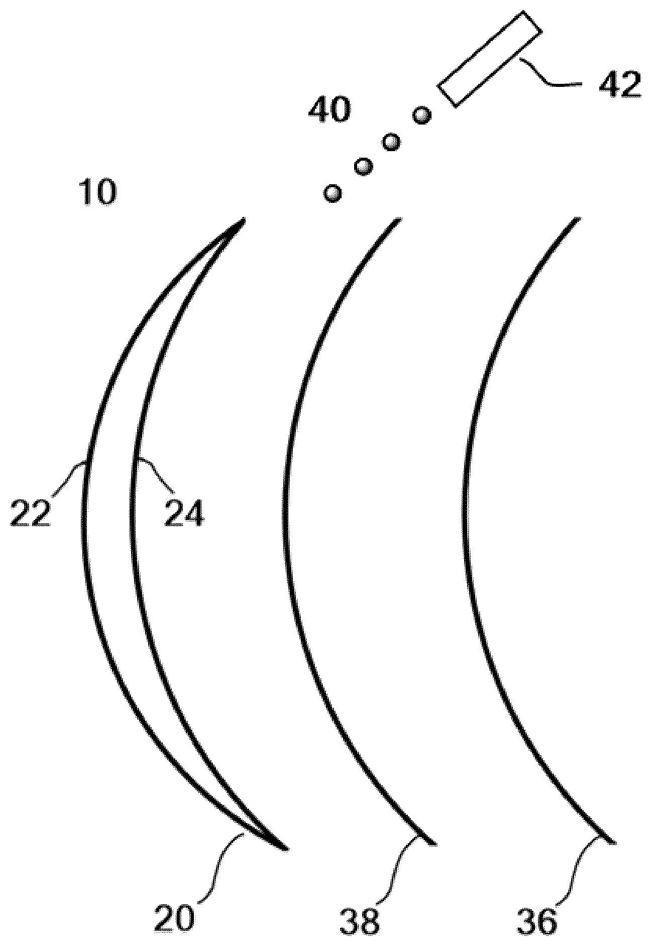 Patent US12305271 — Item comprising an organic-inorganic layer with a low refractive index — Figure 1