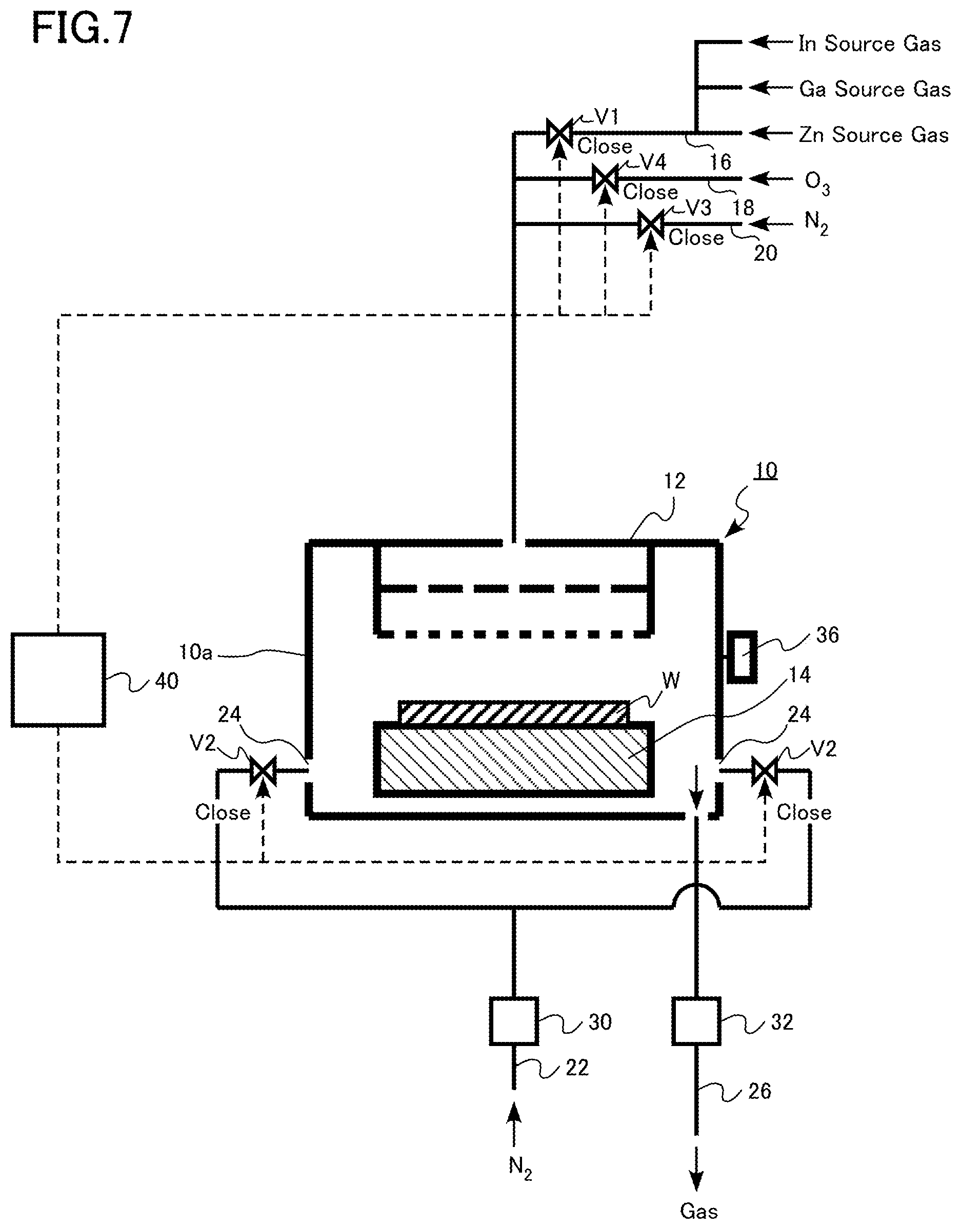 Patent US12305280 Figure 7 – Film forming apparatus and film forming method