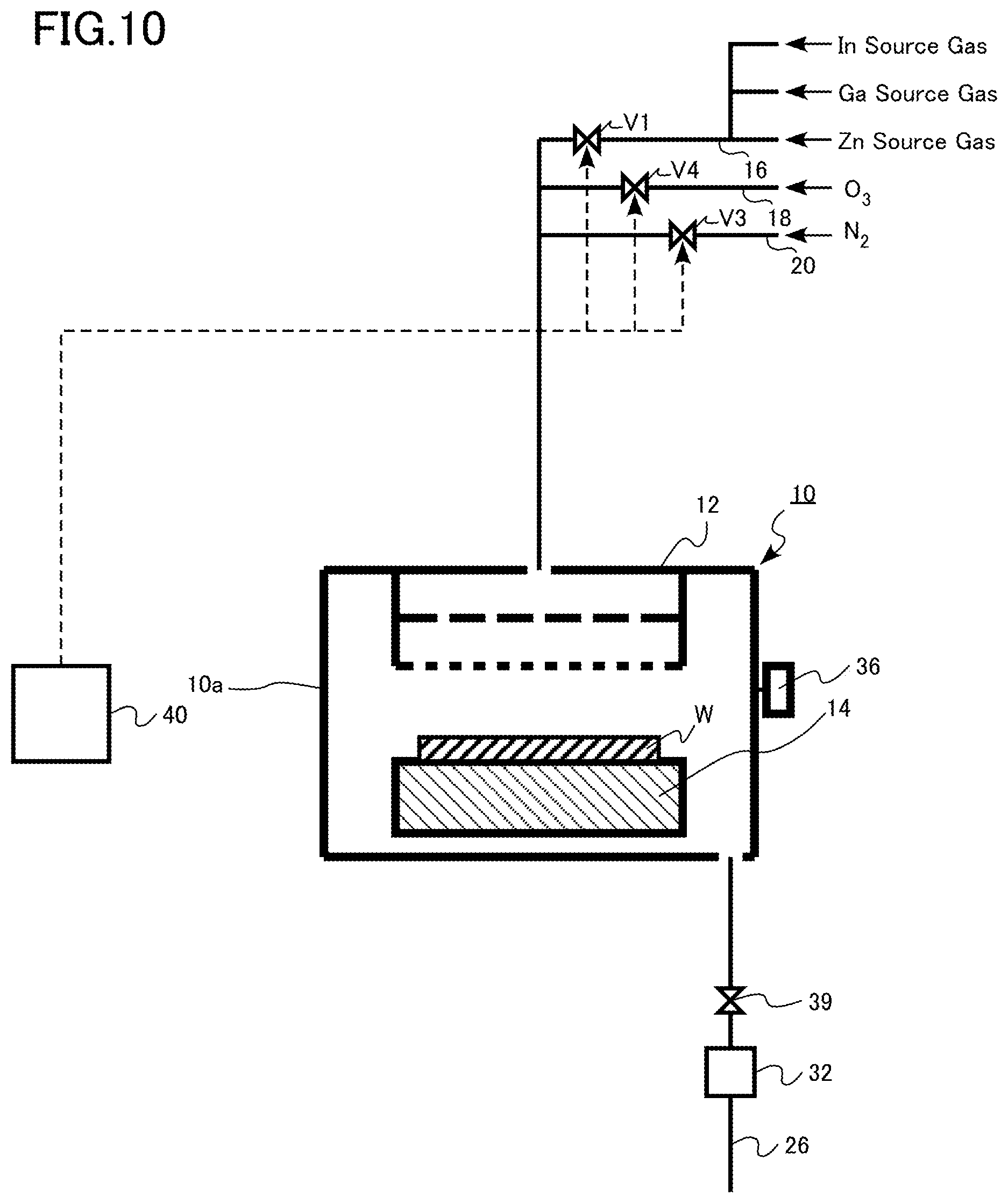 Patent US12305280 Figure 10 – Film forming apparatus and film forming method