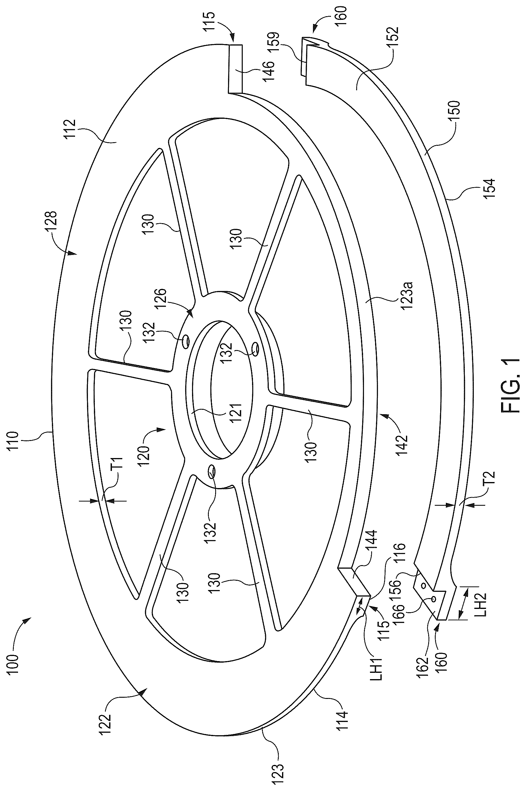 Patent US12305284 — Apparatus and methods for fine planar non-uniformity improvement — Figure 1
