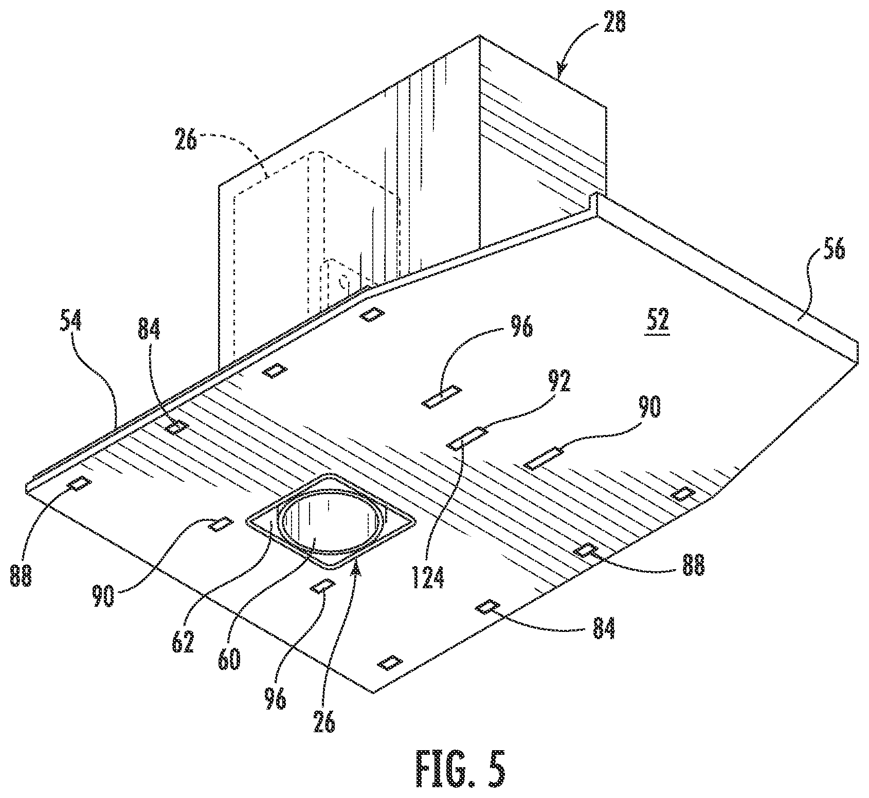 Patent US12305345 Figure 3 – Shallow-mount braced-post barrier