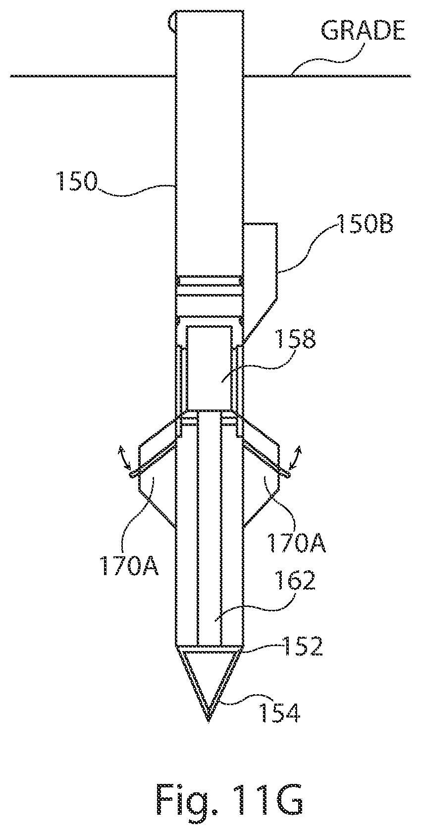 Patent US12305352 Figure 11 – Ground mounting assembly