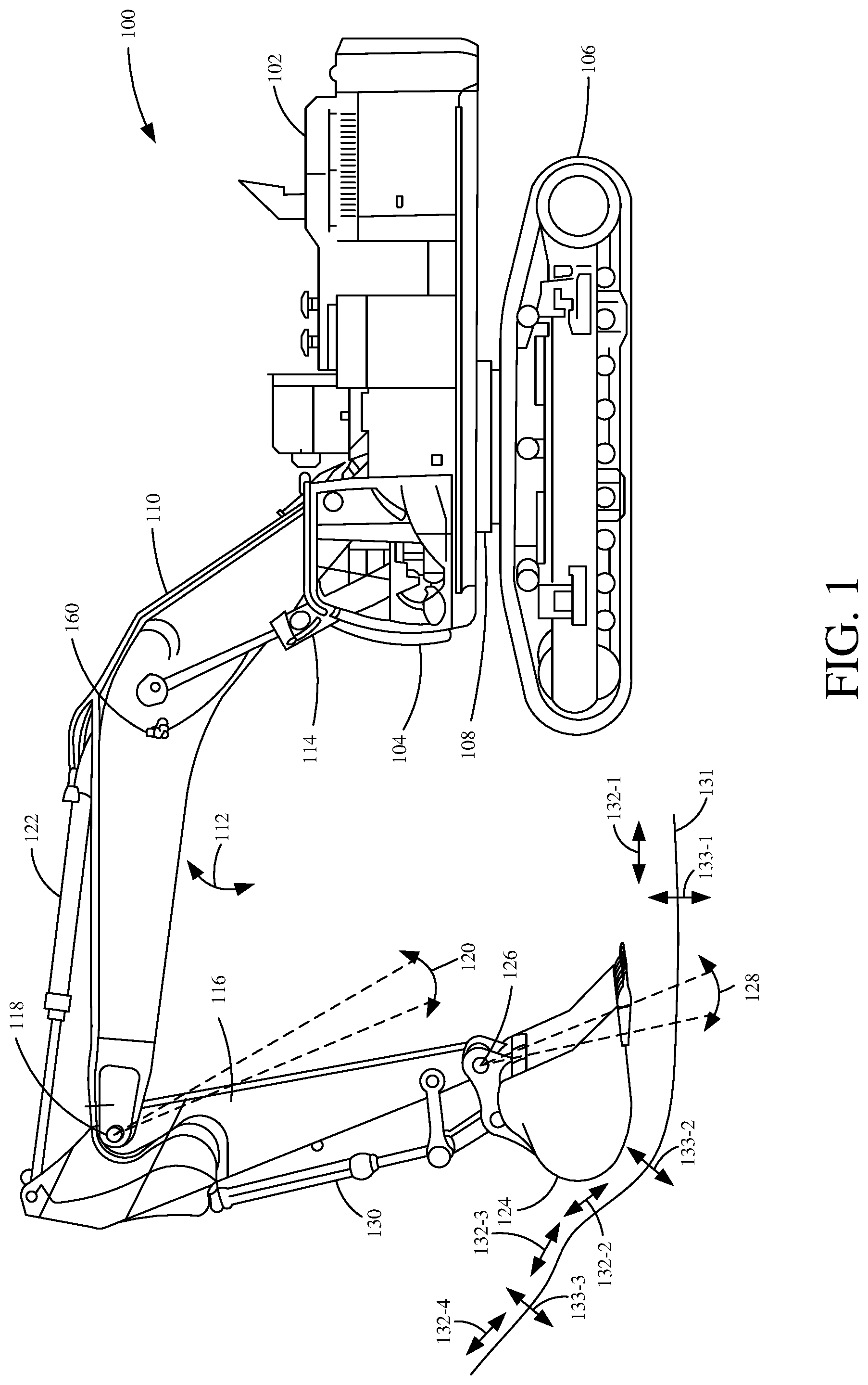 Patent US12305368 — Mobile machine control system — Figure 1