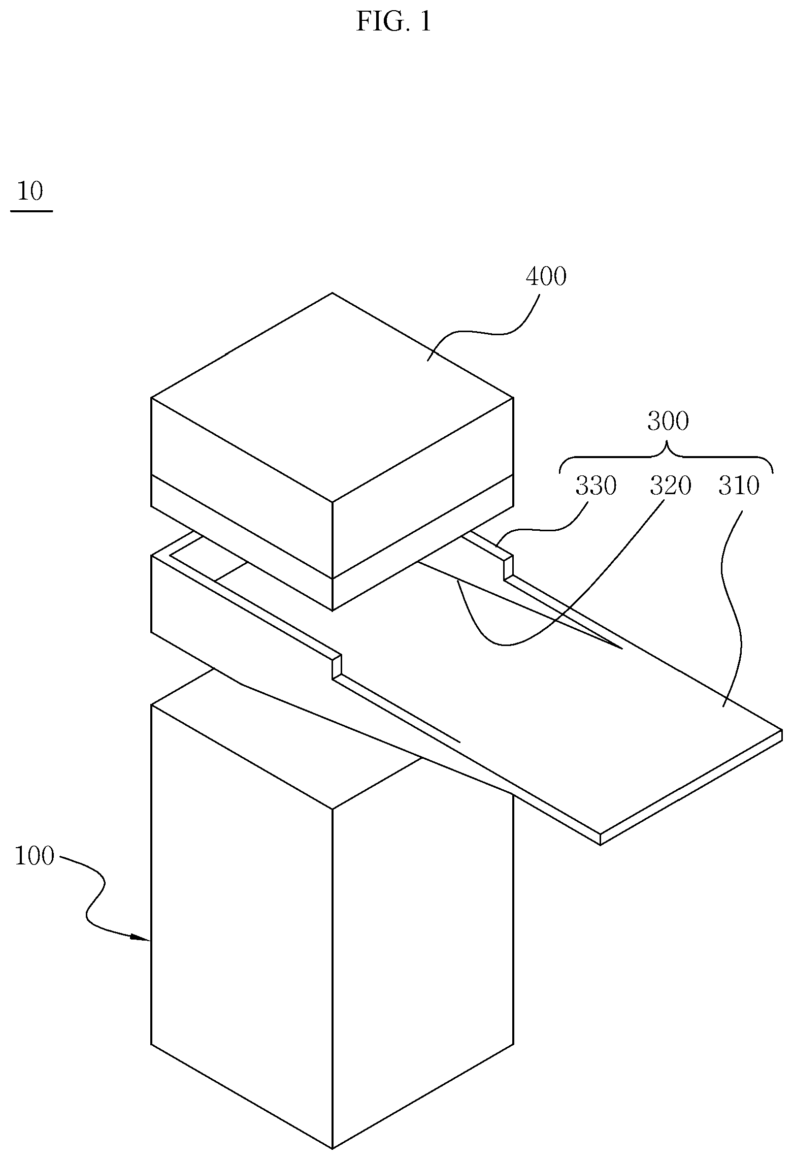 Patent US12305373 Figure 1 – Sanitary faucet