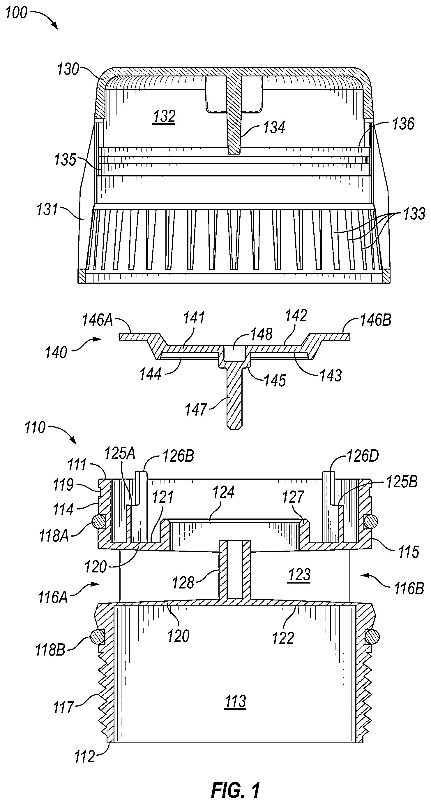 Patent US12305376 Figure 1 – Air admittance valve