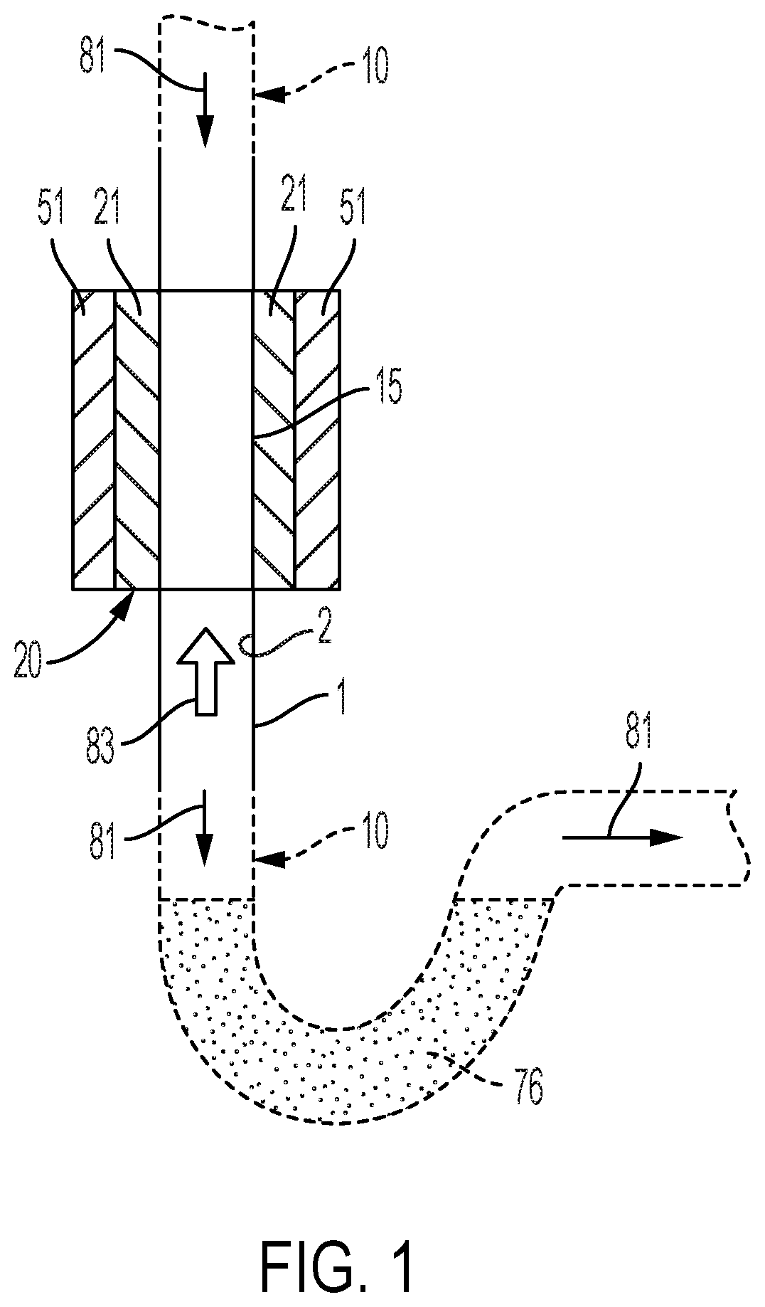 Patent US12305377 — System and method for disinfection of a plumbing system associated with liquid waste — Figure 1