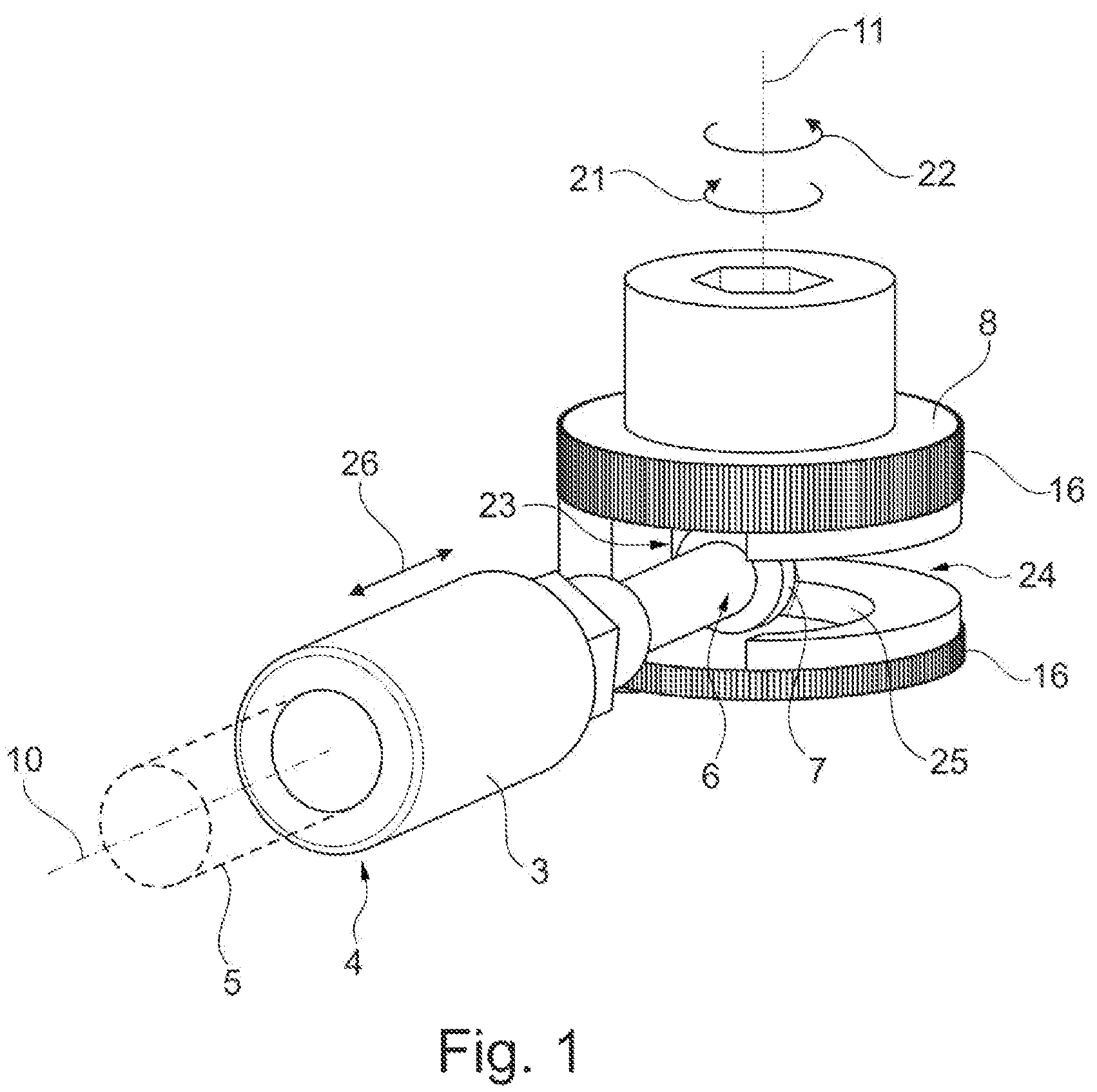 Patent US12305379 — Fastening device for a sanitary component to be suspended — Figure 1
