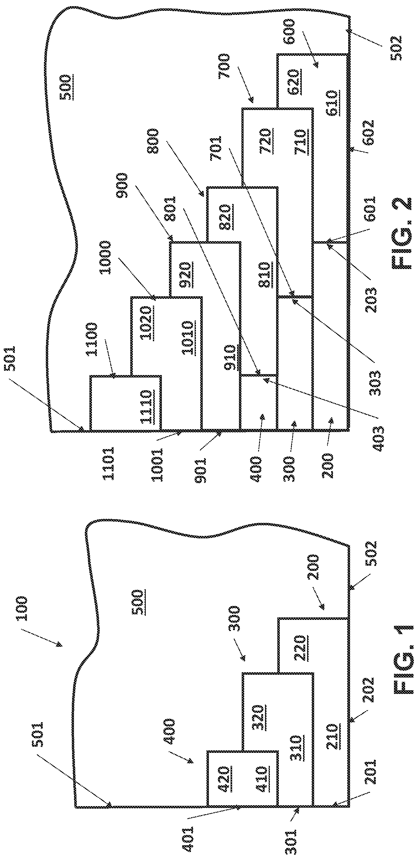 Patent US12305395 — Roofing shingles, and bundle of roofing shingles — Figure 1
