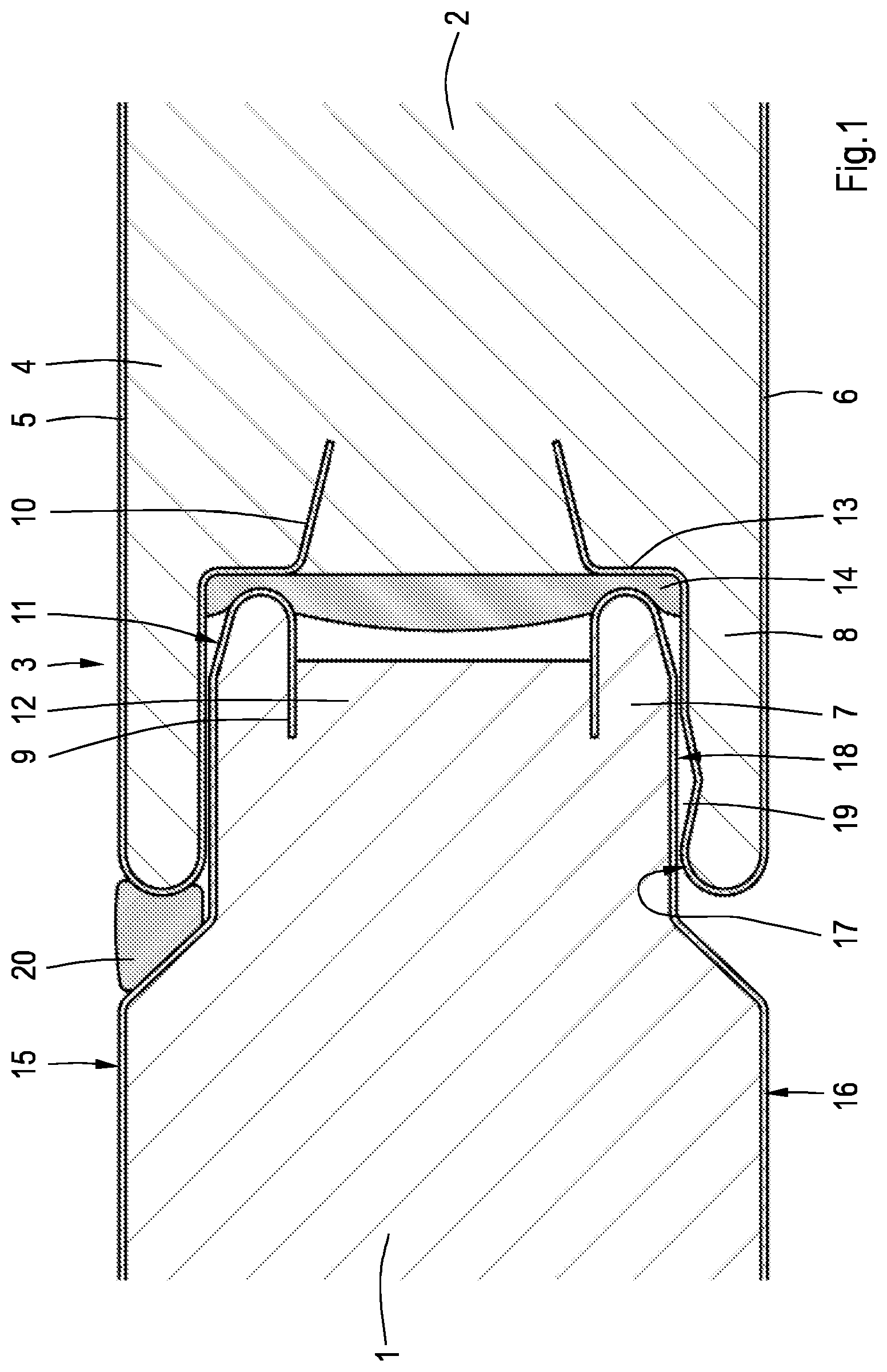 Patent US12305400 — Building panel and coupling system for such building panels — Figure 1