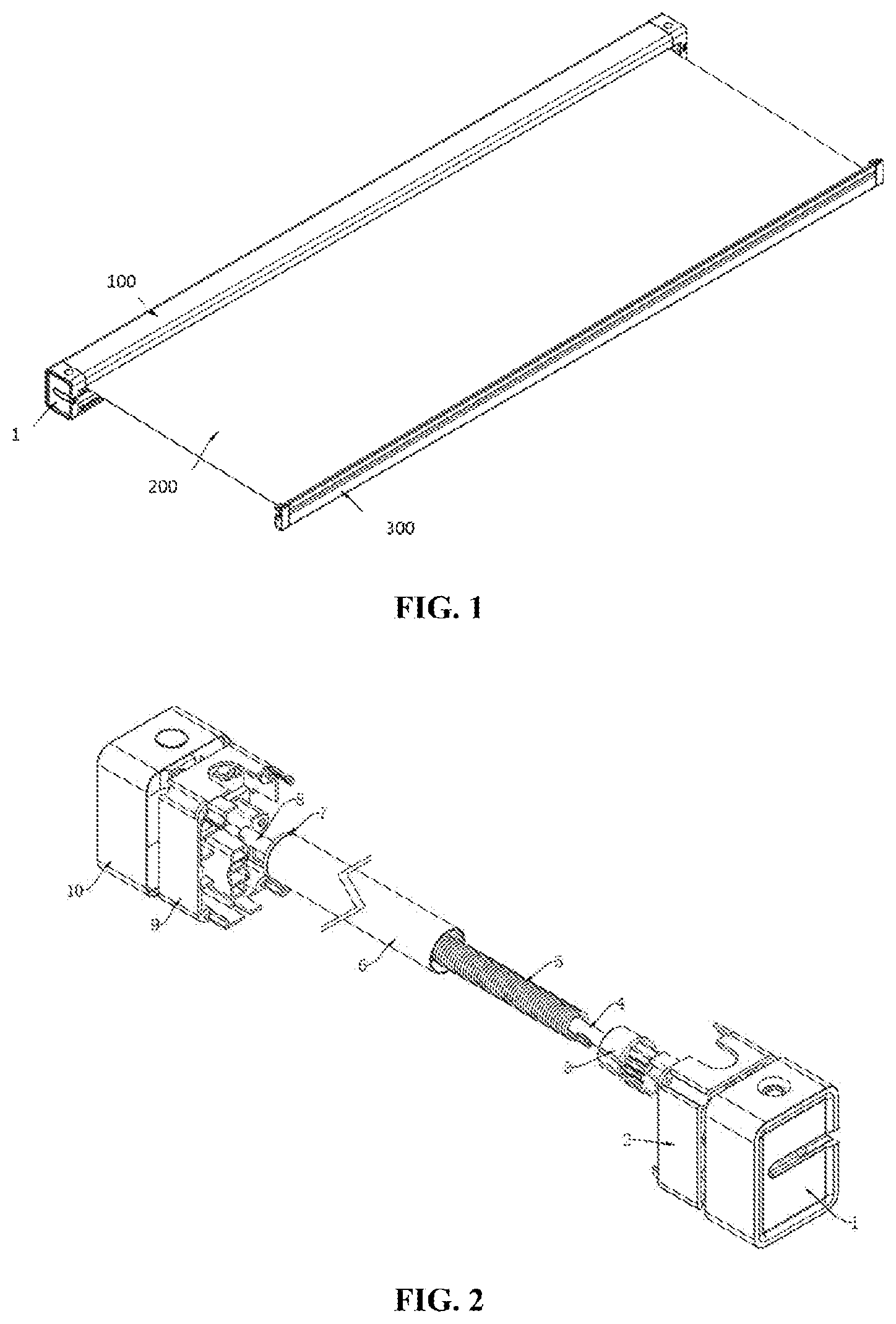 Patent US12305402 — Wind in and wind out structure of awning and application thereof — Figure 1
