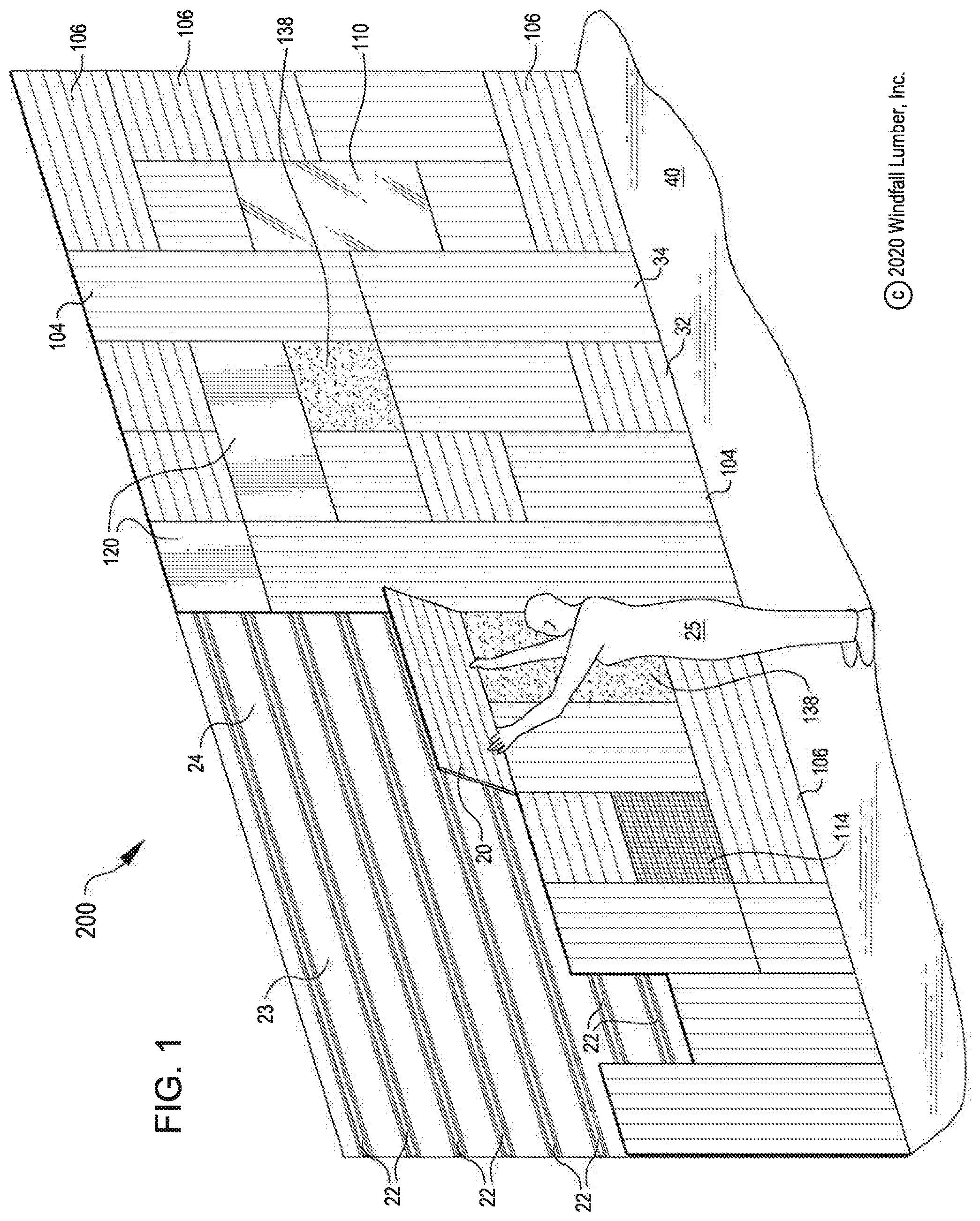 Patent US12305405 — Remountable magnetic panel system — Figure 1