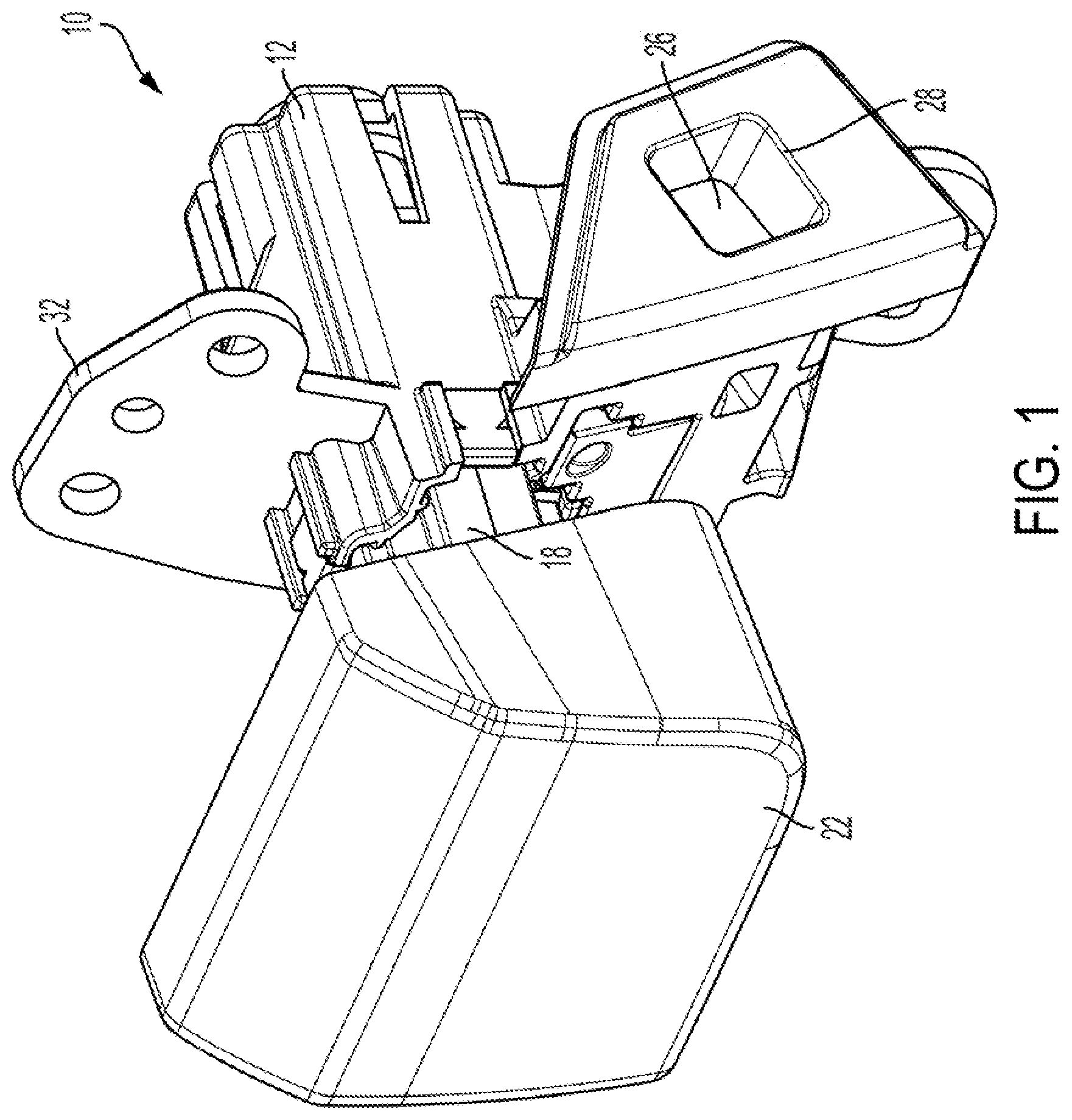 Patent US12305424 — Electronic lock — Figure 1