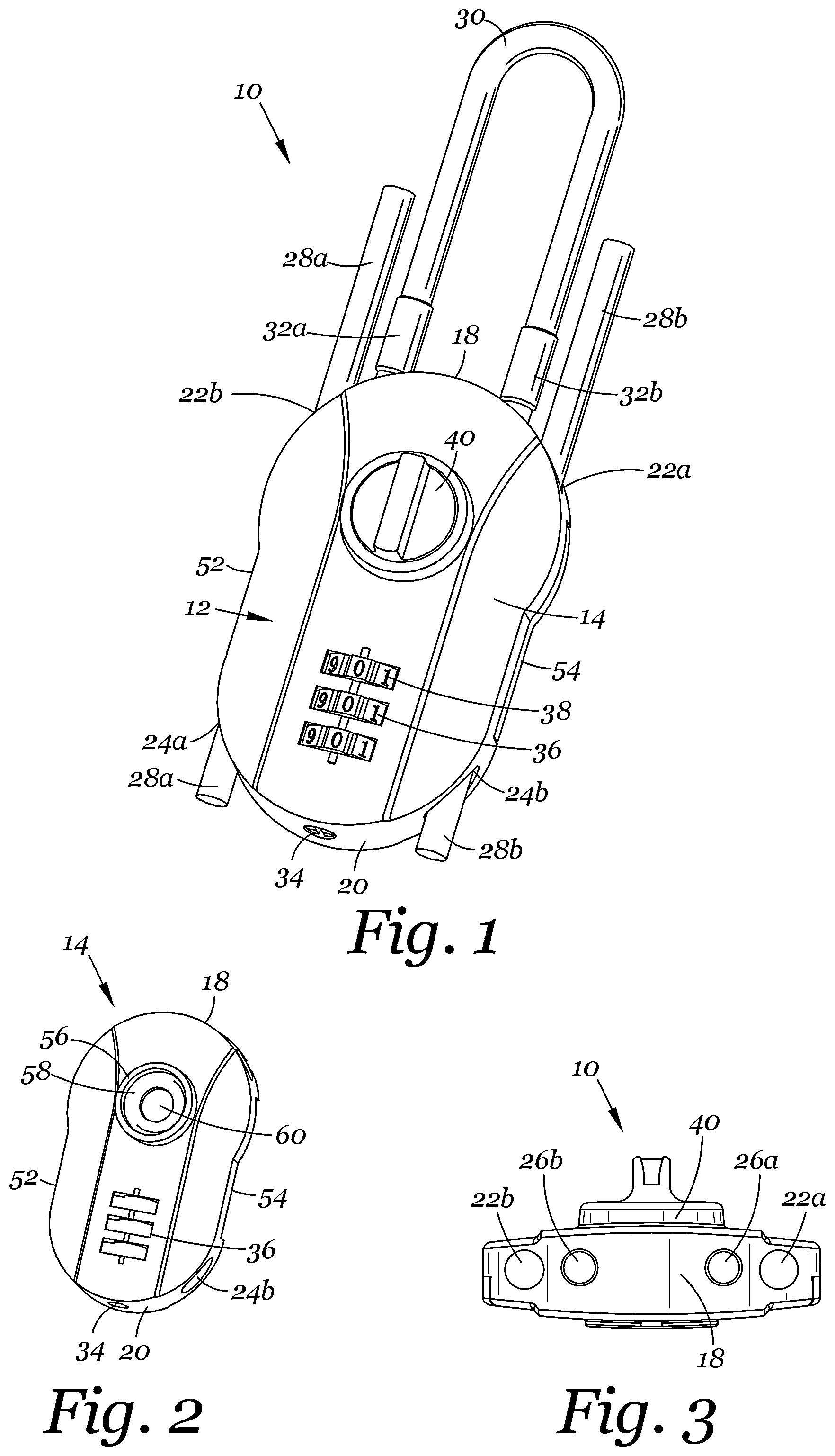 Patent US12305429 — Cable lock — Figure 1