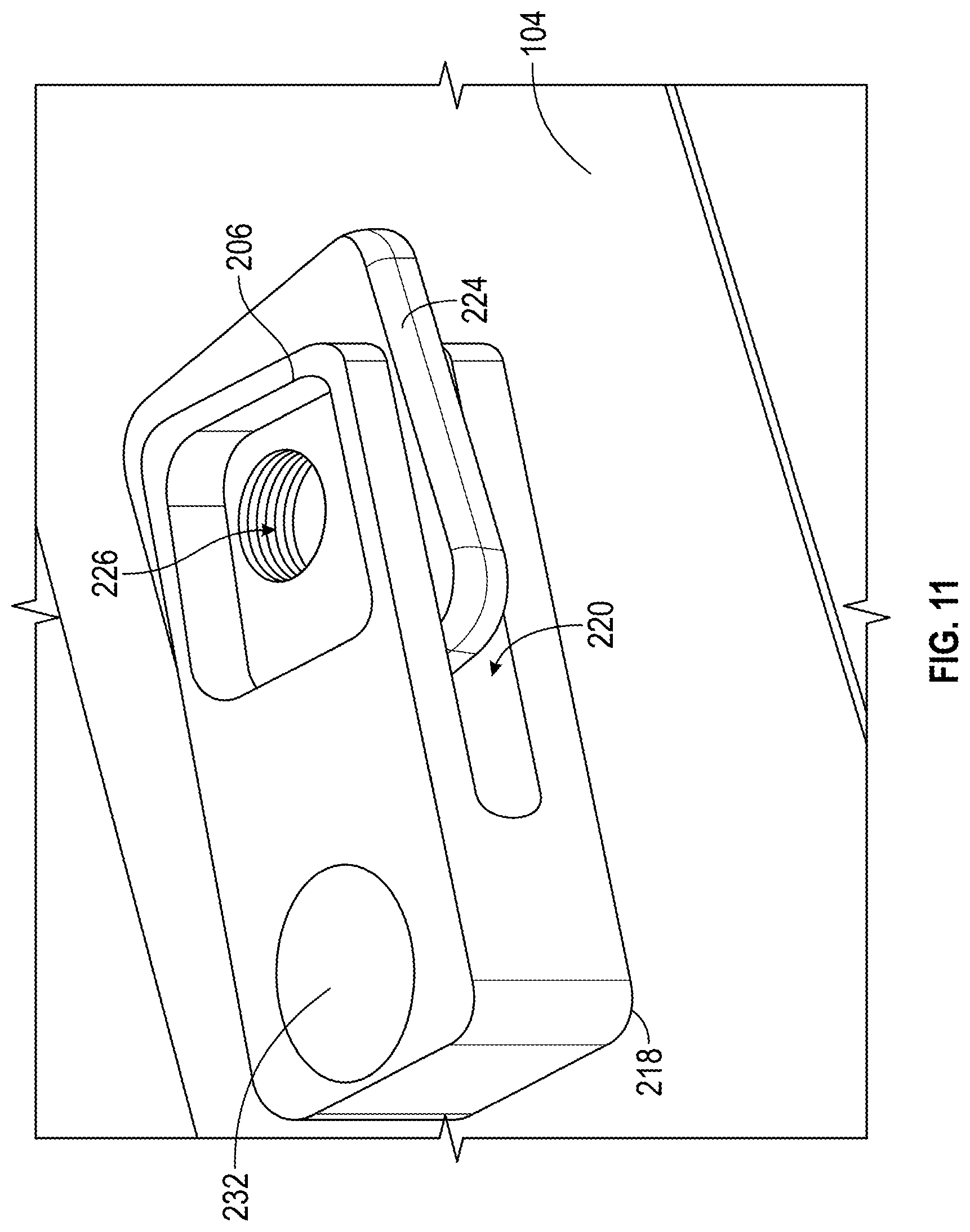Patent US12305435 Figure 11 – Multiple axis adjustable pivot bearing assembly comprising a pivot mount block