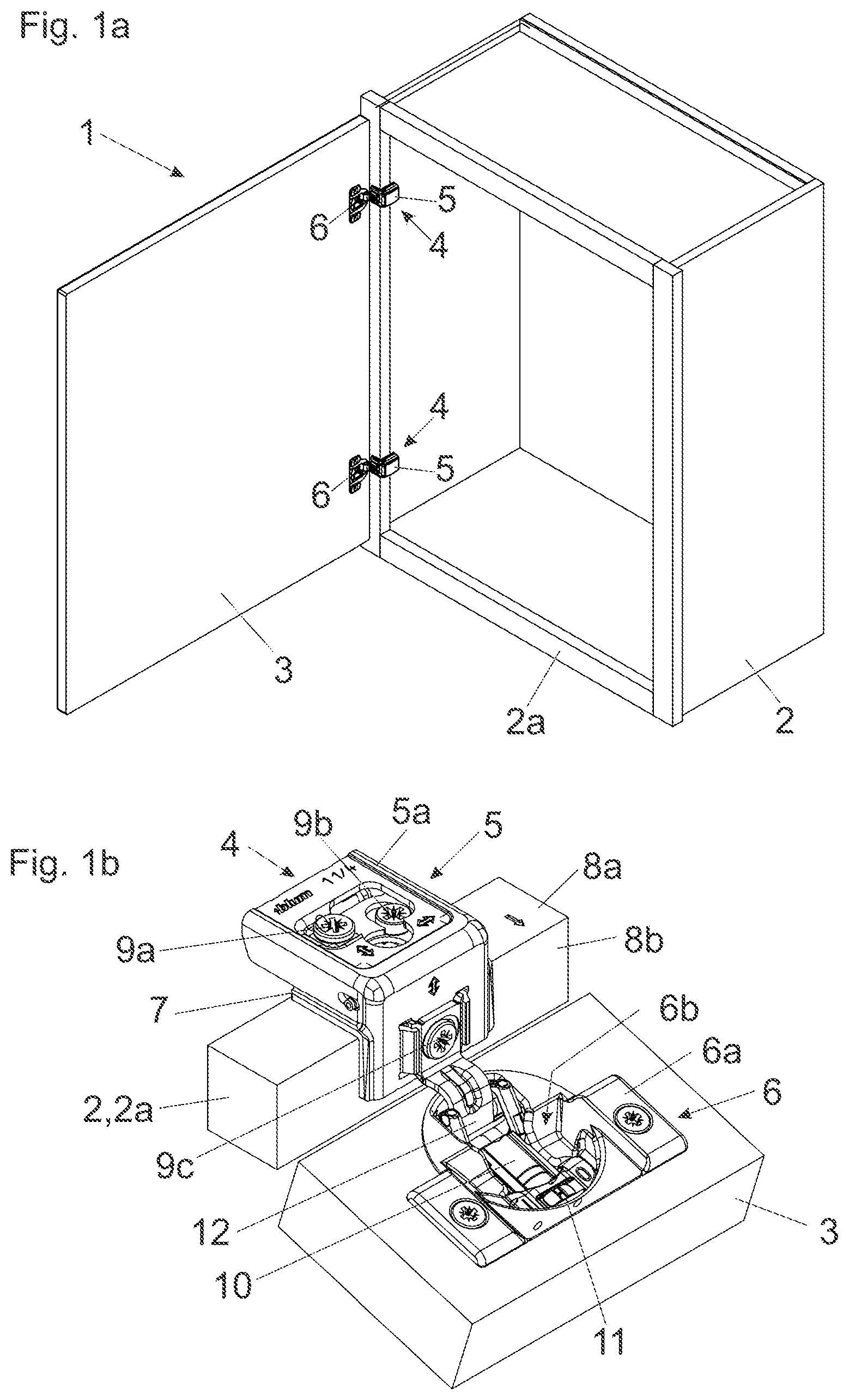 Patent US12305437 — Hinge assembly — Figure 1
