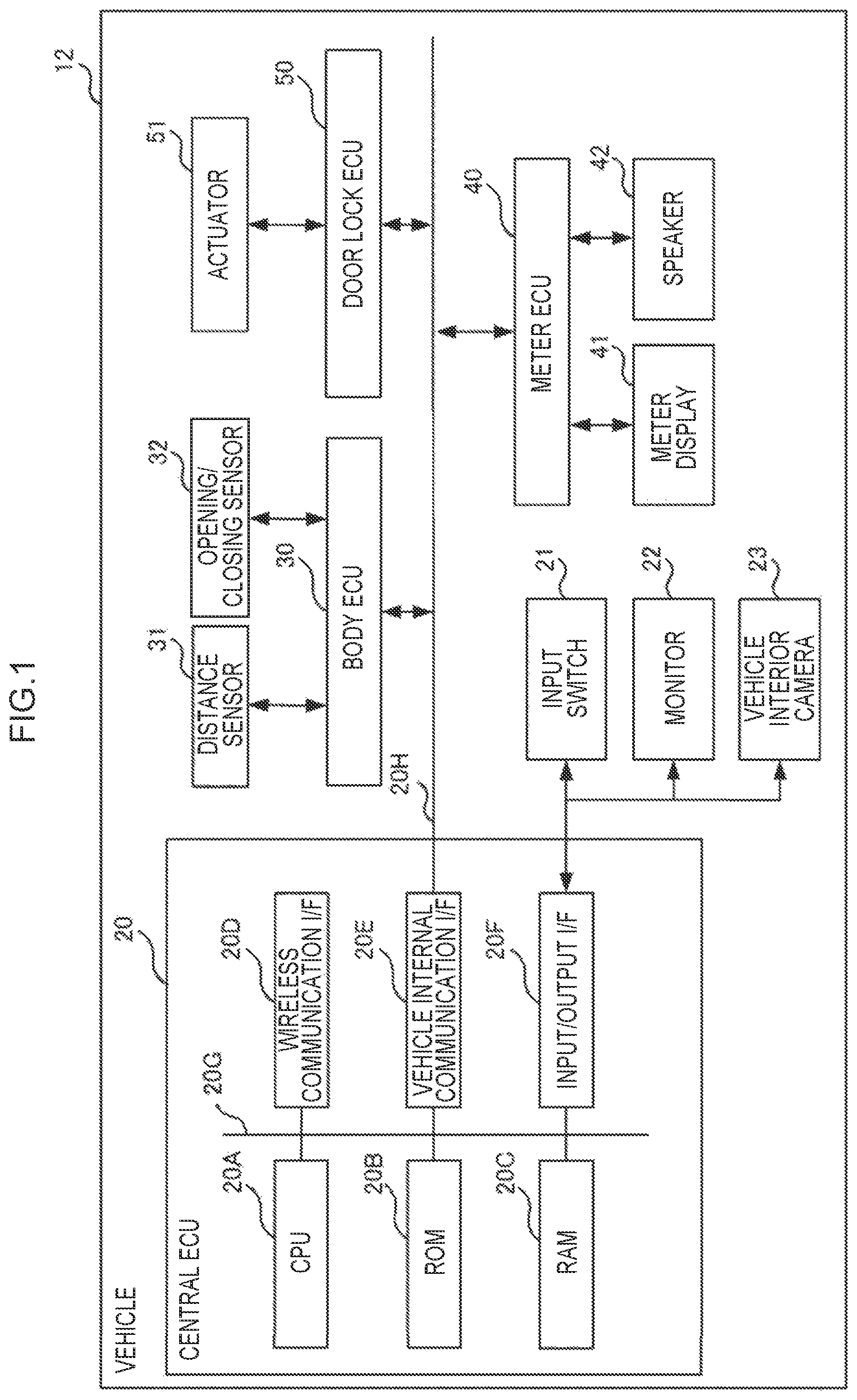 Patent US12305439 — Notification device, notification method, and non-transitory storage medium — Figure 1