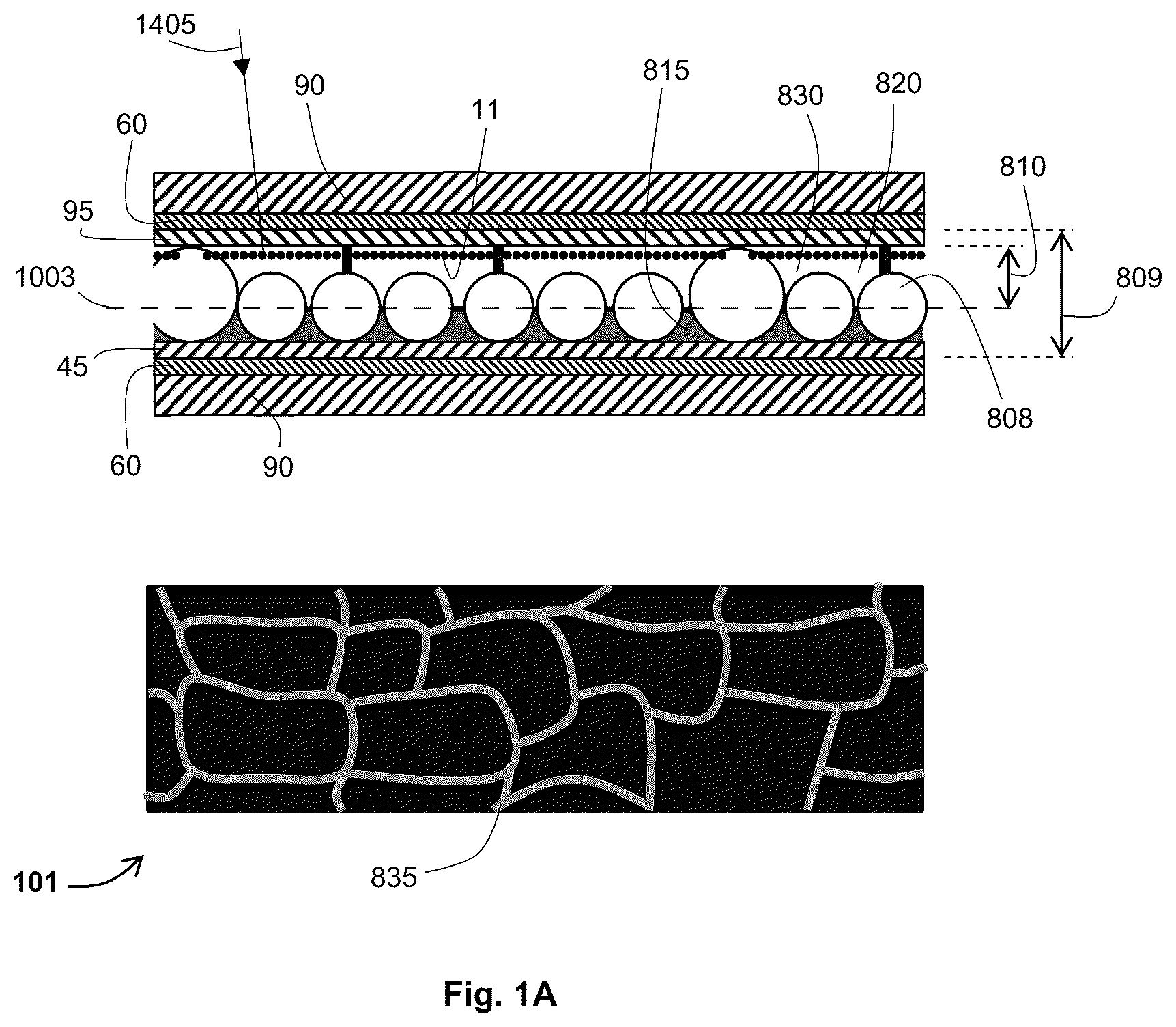 Patent US12305444 Figure 1 – Light-modulating electrophoretic device