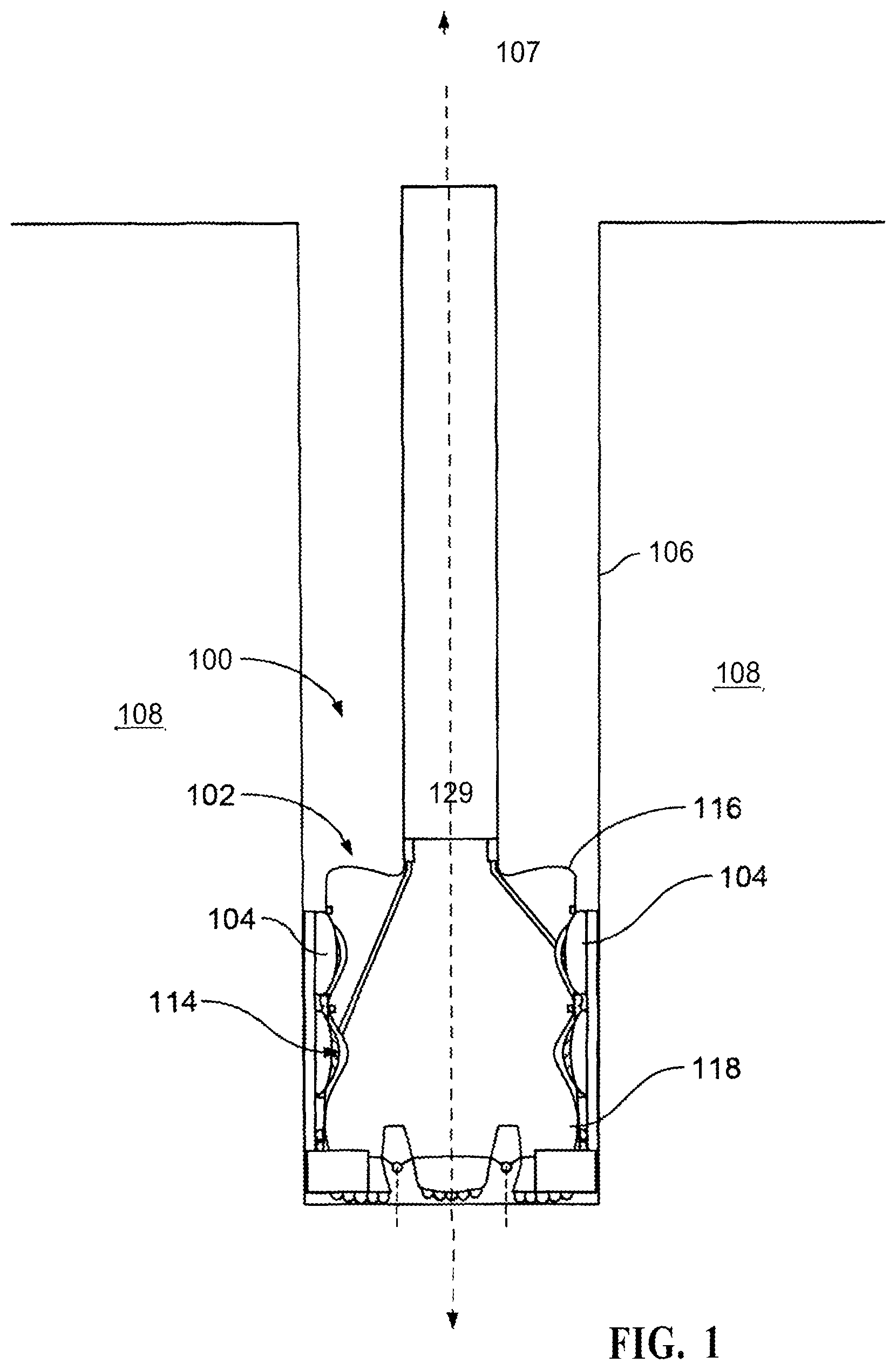 Patent US12305449 — Reamer drill bit — Figure 1