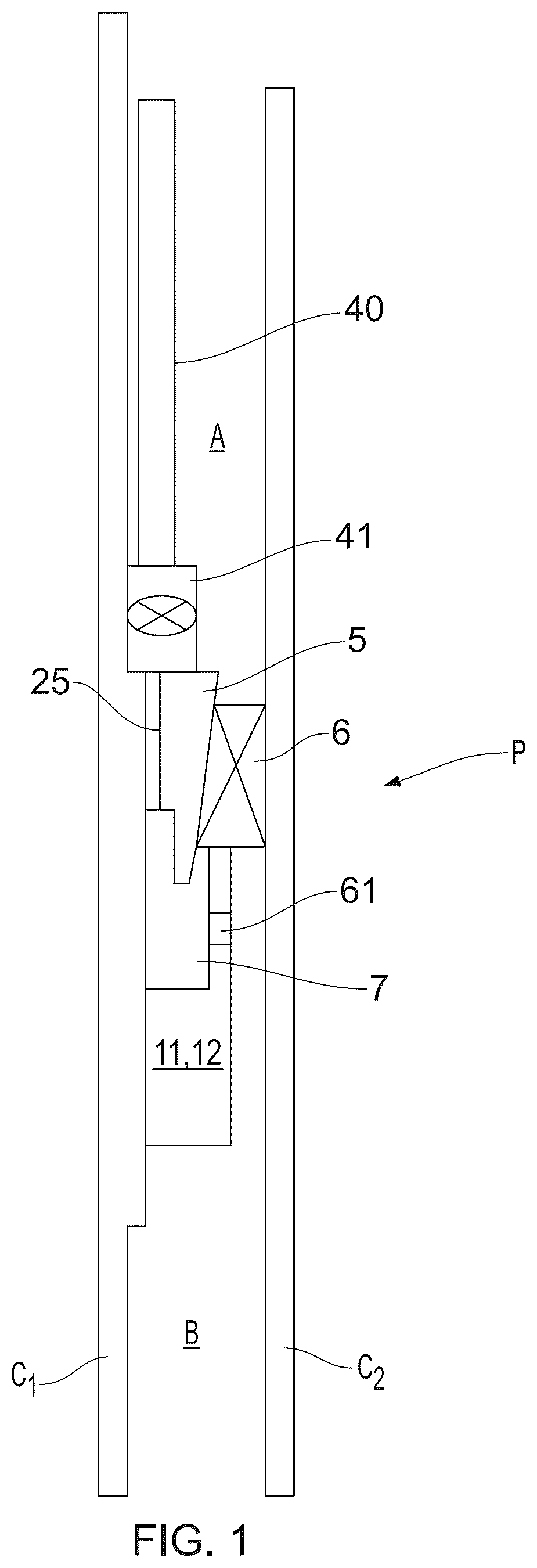 Patent US12305474 — Wireless casing packer — Figure 1