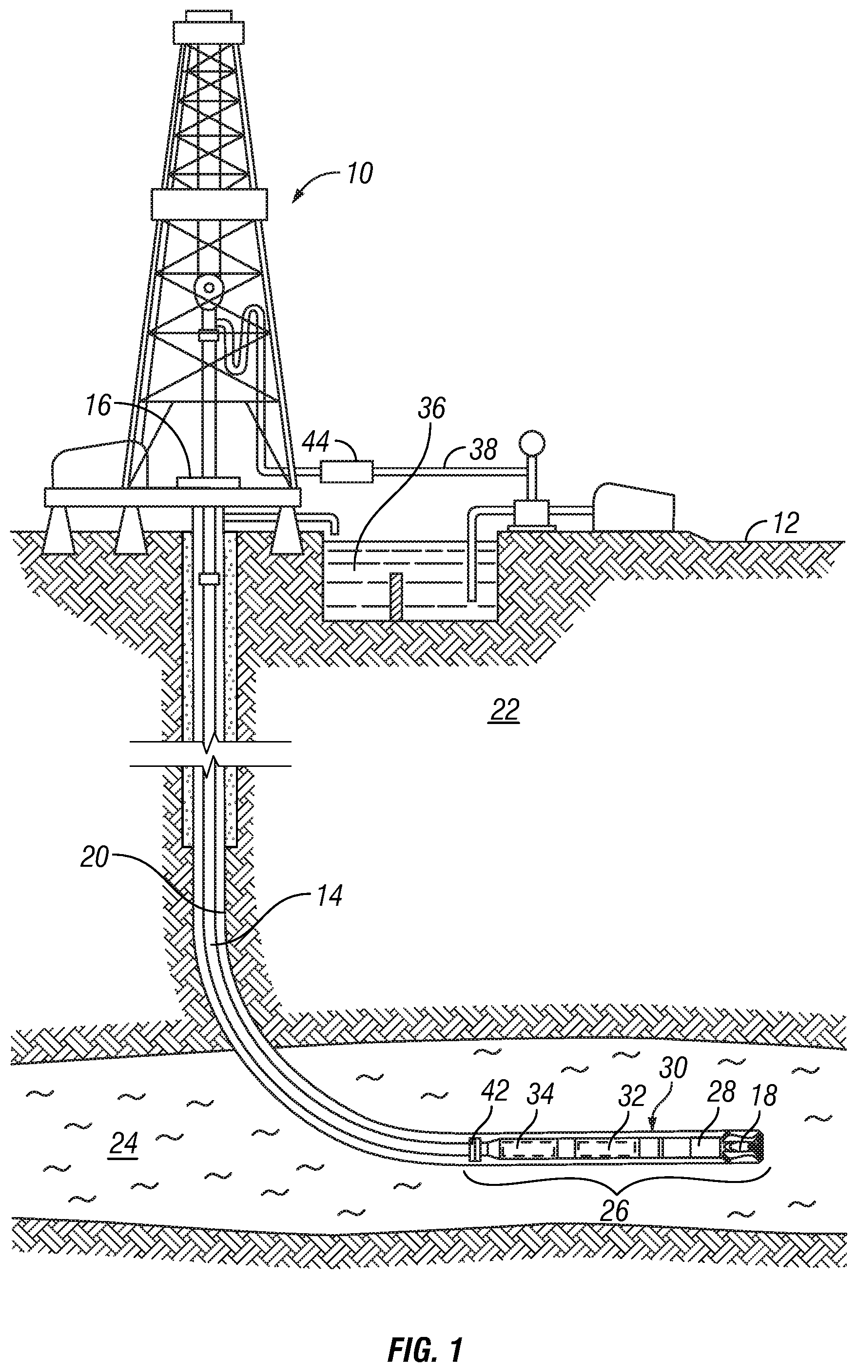 Patent US12305500 — System and method for identifying inclination and azimuth at low inclinations — Figure 1