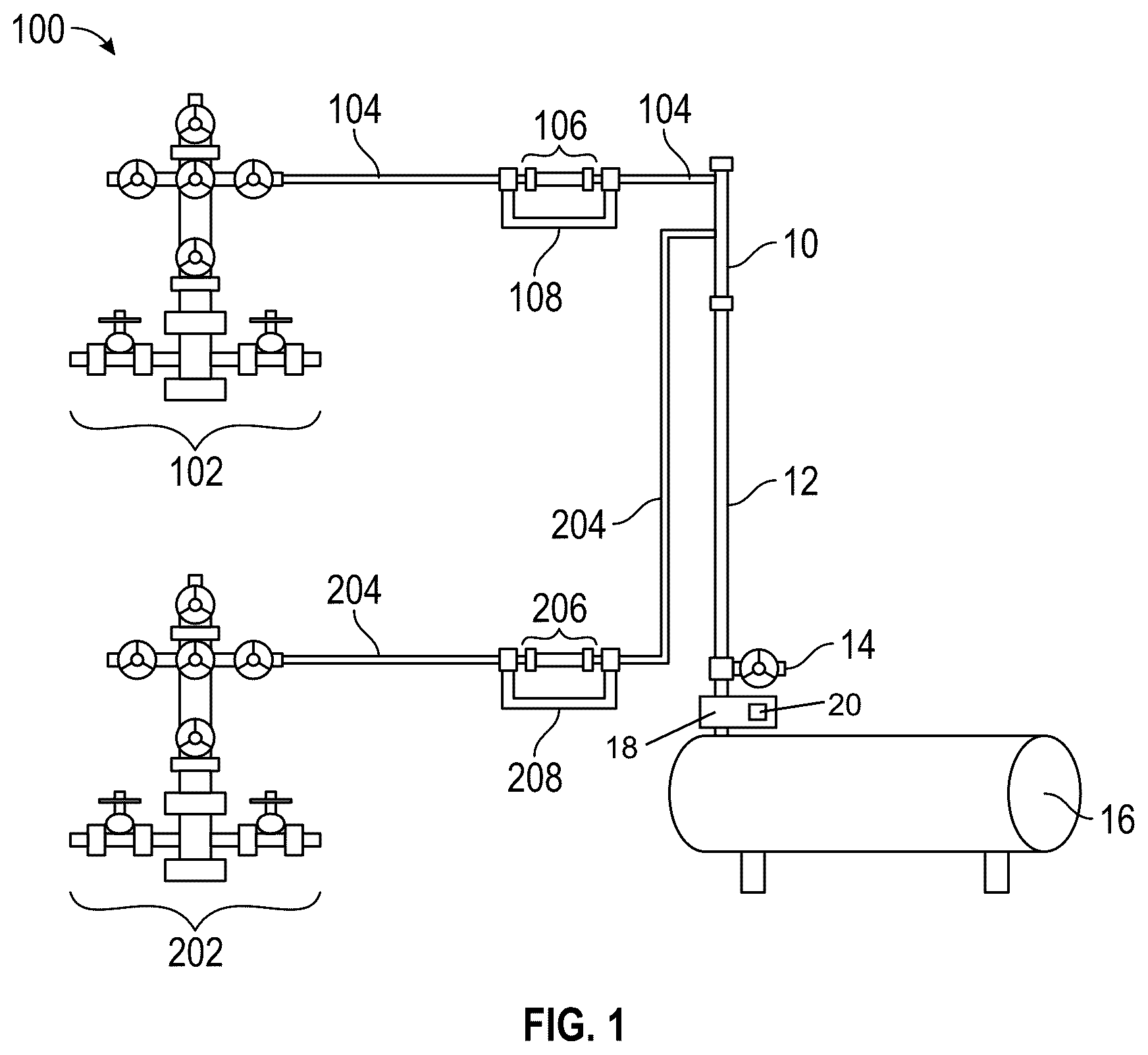Patent US12305508 — Advanced flow rate measurement using chemical prospector of oil and gas producers — Figure 1