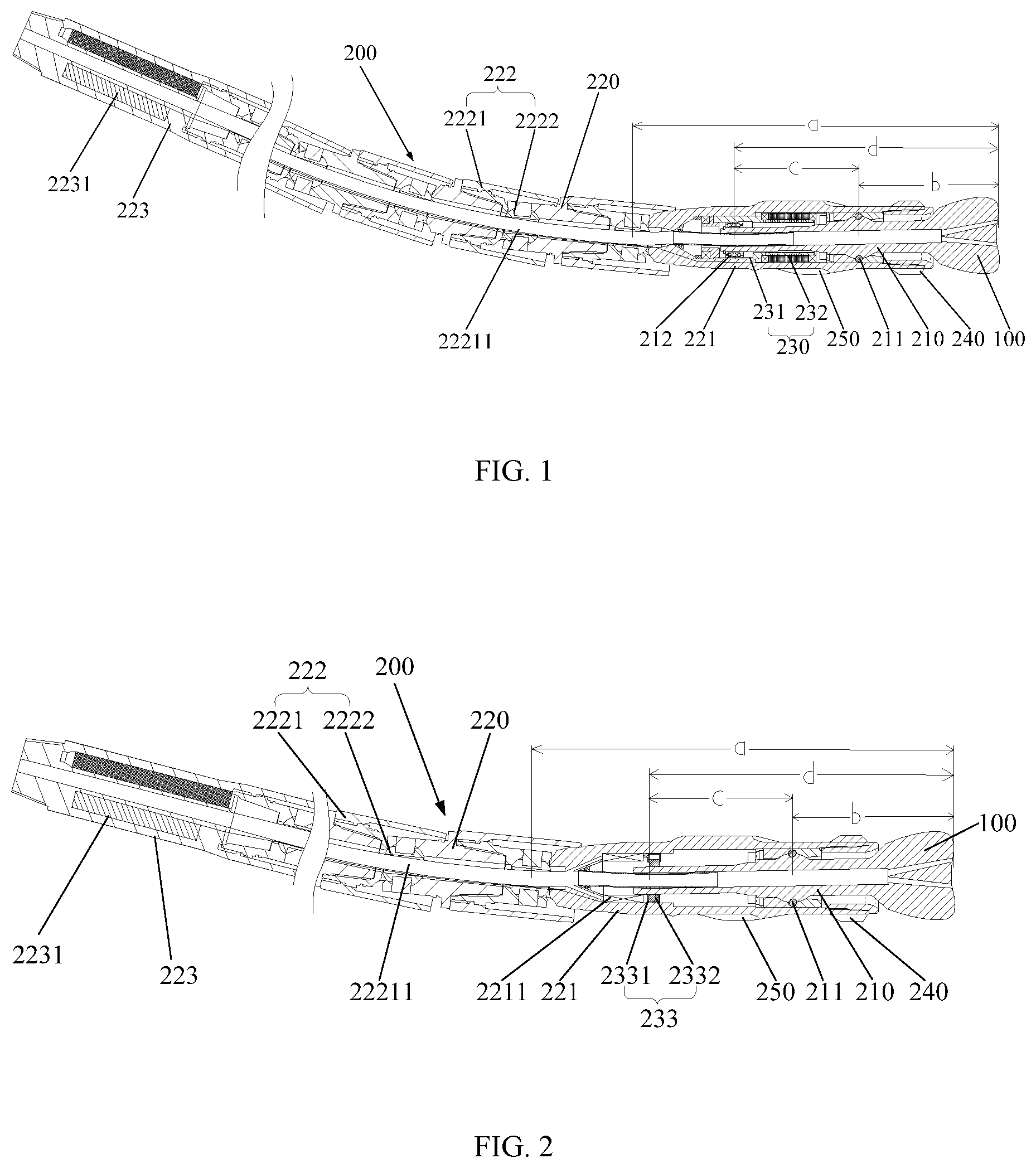 Patent US12305512 — Short-radius trajectory-controllable drilling tool and combined type steerable drilling tool — Figure 1