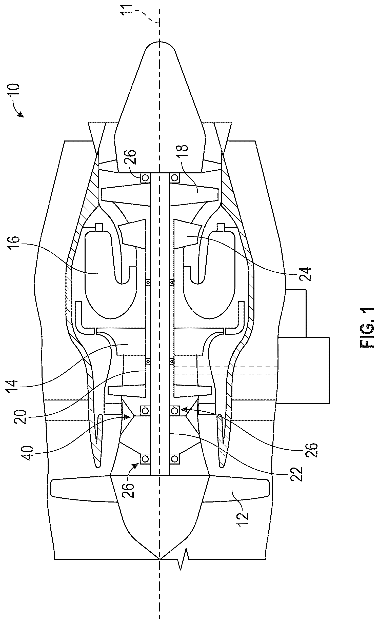 Patent US12305521 — Retaining ring centrifugal growth limiter — Figure 1