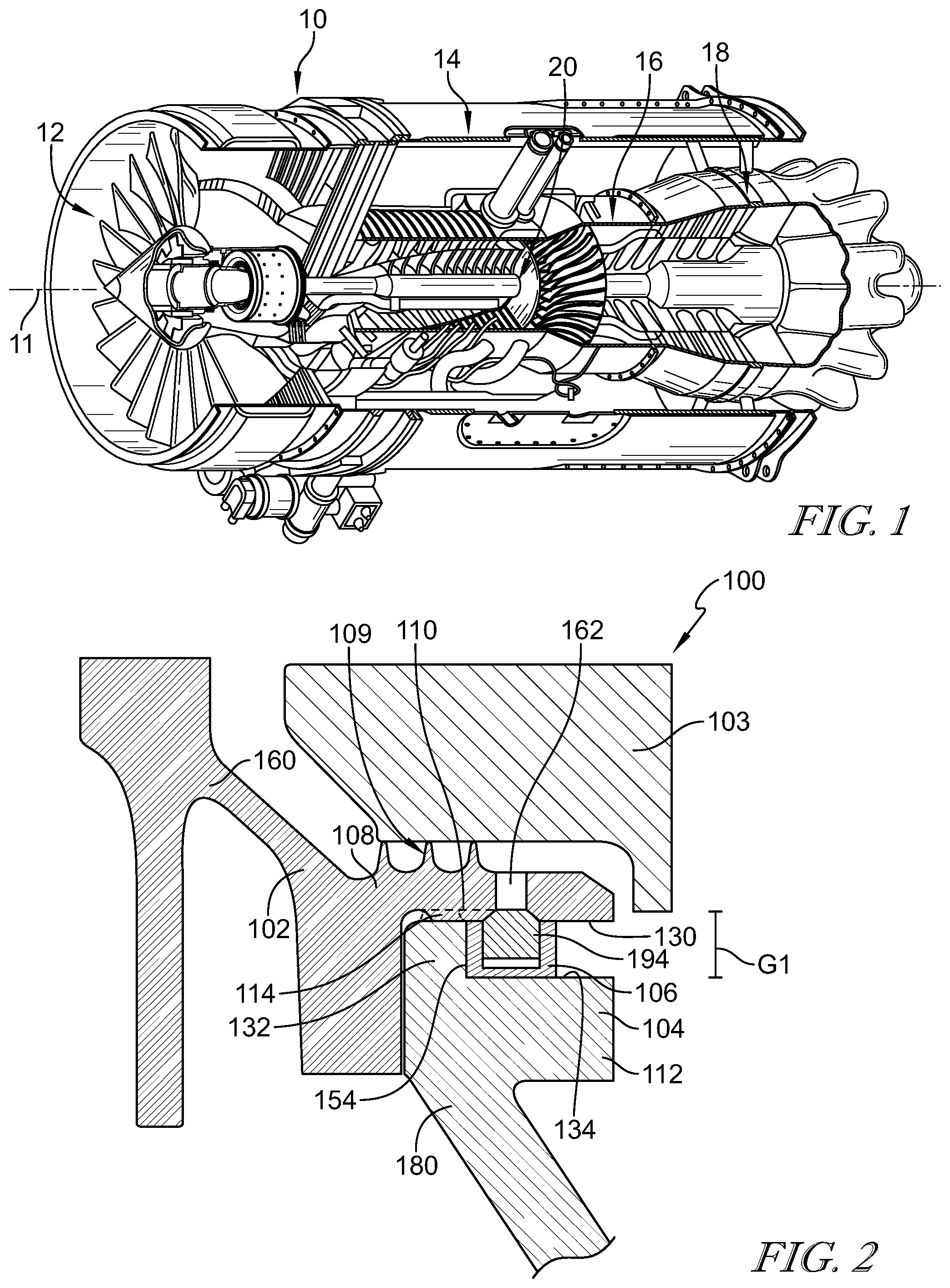Patent US12305528 — Rotor assembly for gas turbine engines with replaceable balance weight bands — Figure 1