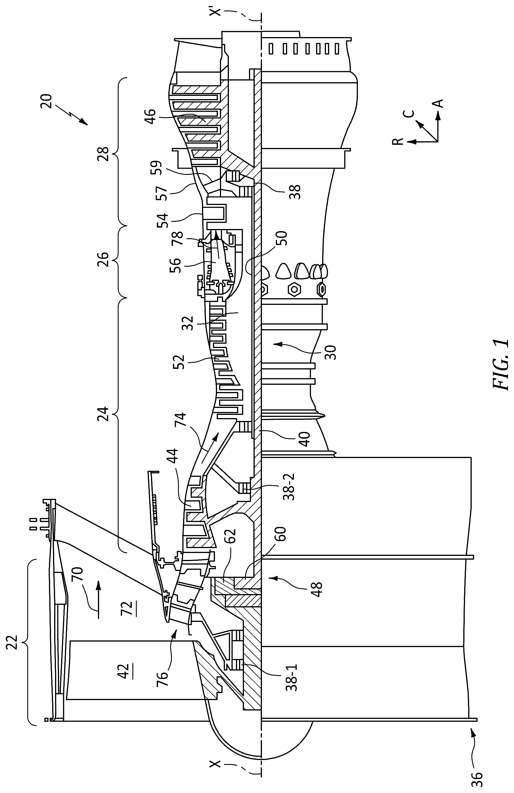 Patent US12305531 — Skin passageway trip strips — Figure 1