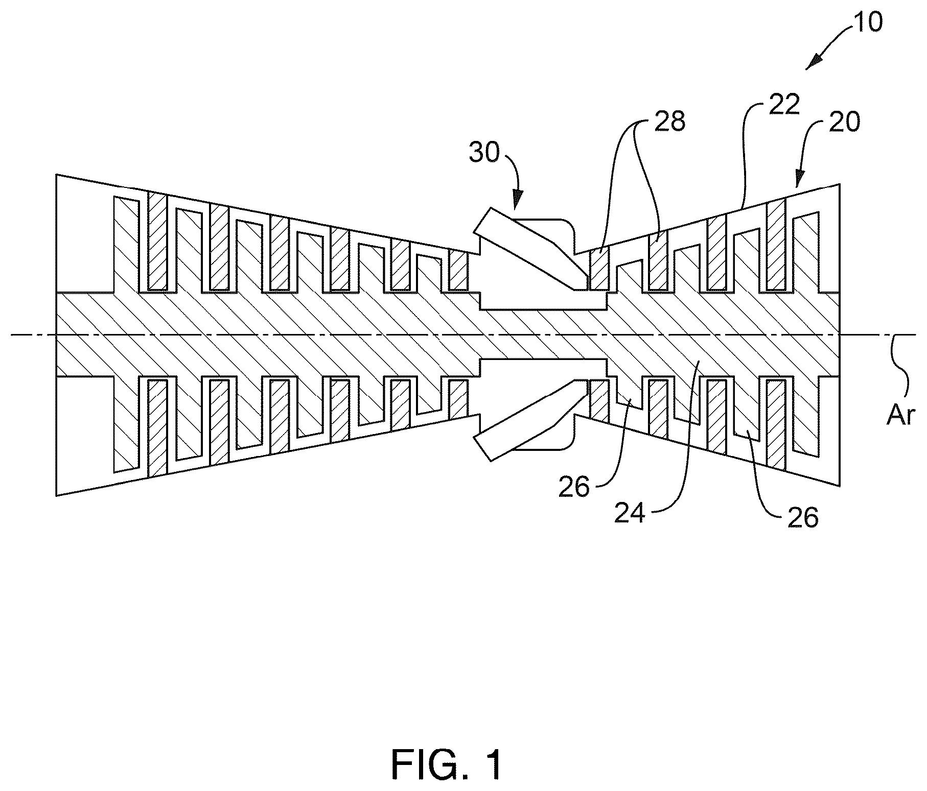 Patent US12305532 — Cooling method and structure of vane of gas turbine — Figure 1