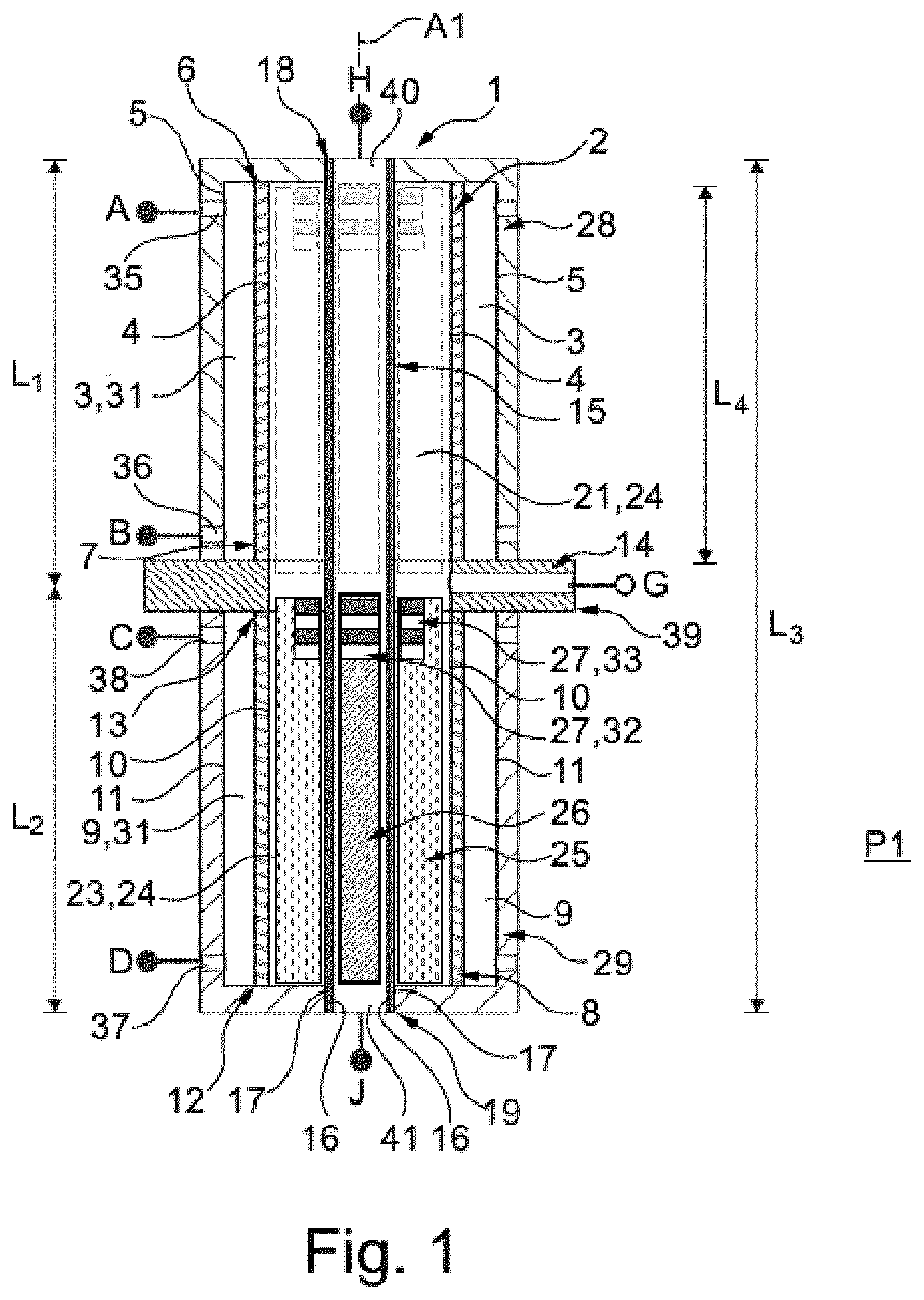 Patent US12305541 — Cartridge for a heat engine having a thermodynamic cycle and associated heat engine — Figure 1