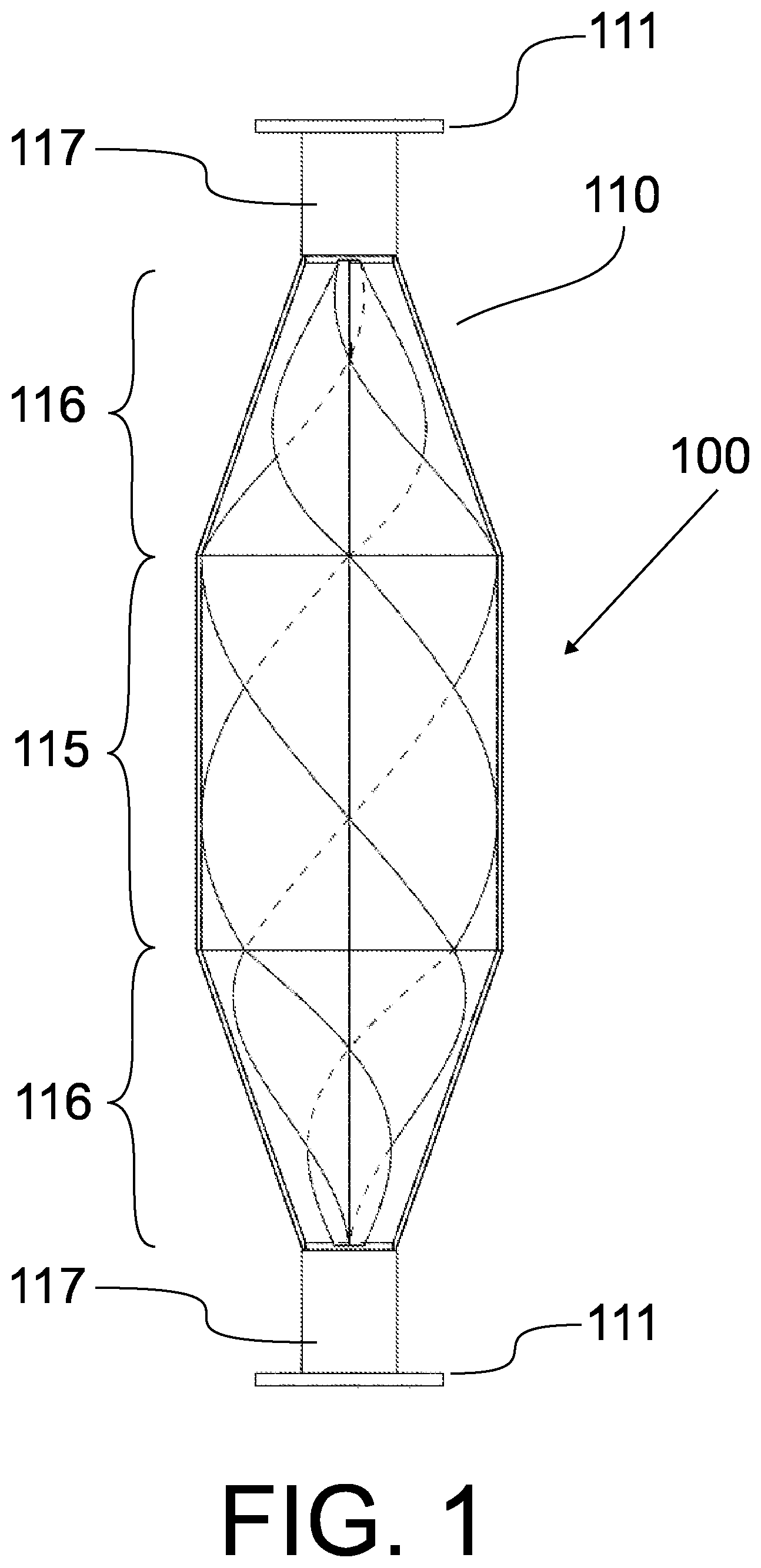 Patent US12305547 — Sound attenuator as well as elements and a method of production thereof — Figure 1