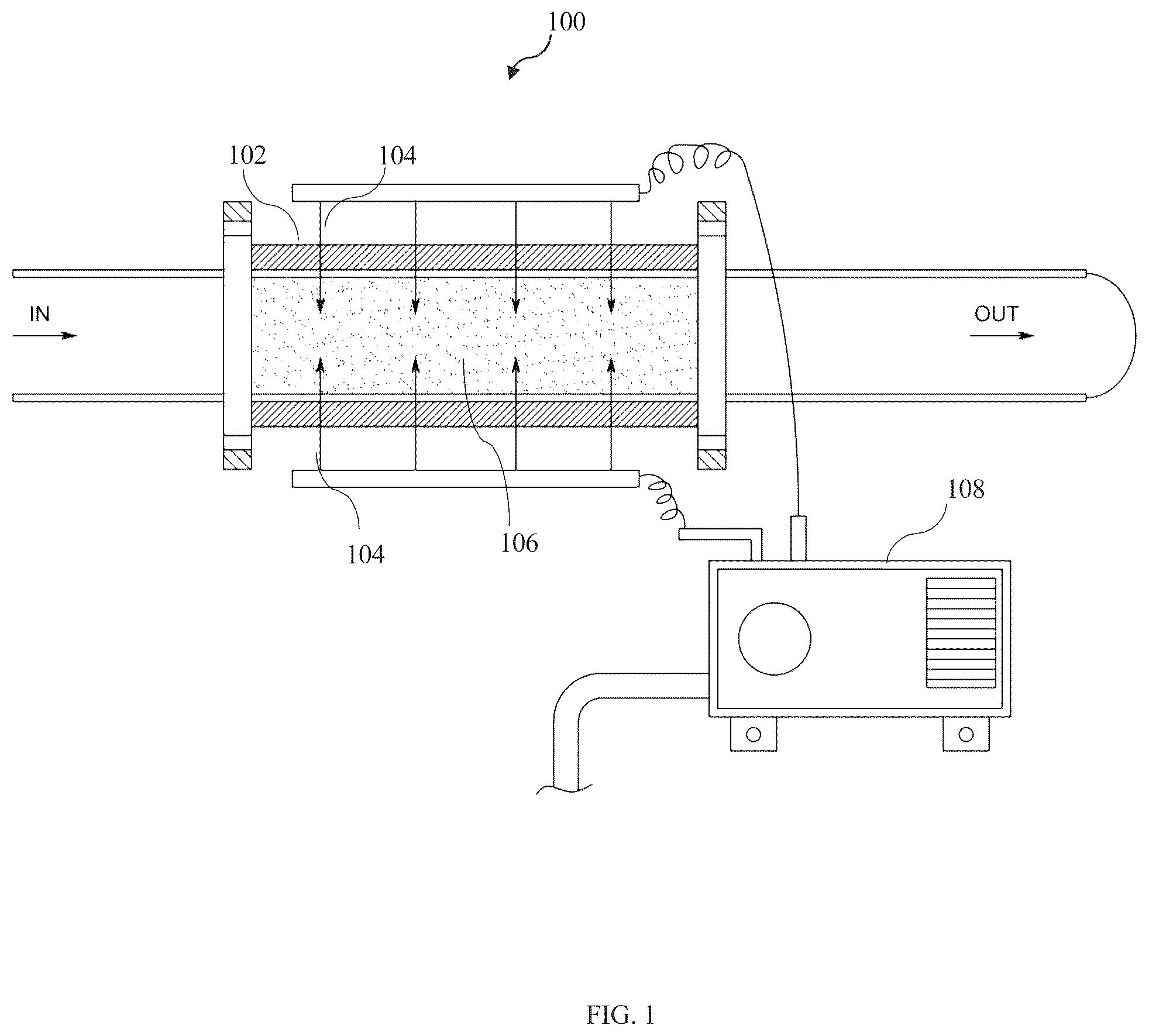 Patent US12305554 — Device for treating exhaust gases from a vehicle and a method to operate the same — Figure 1
