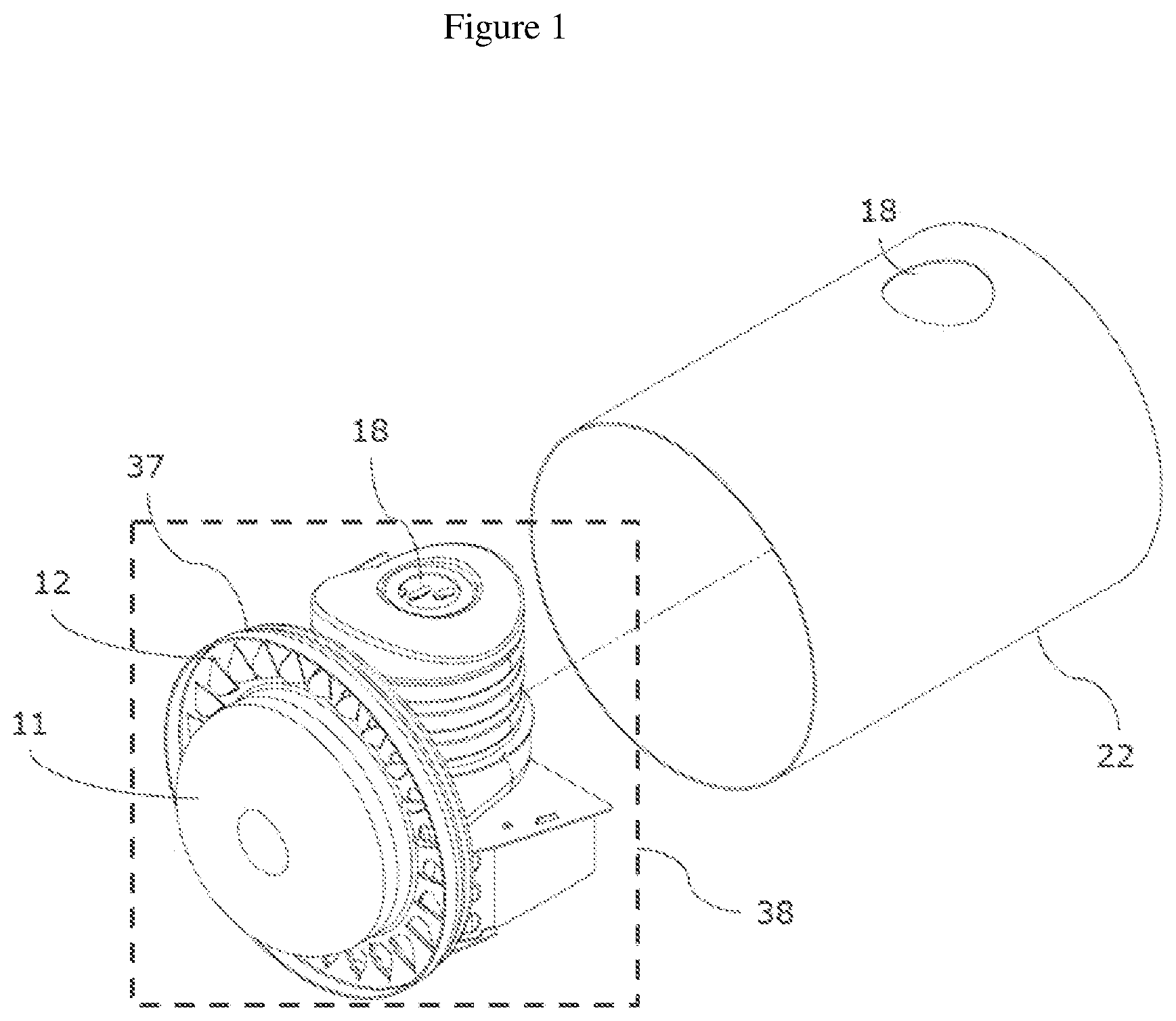 Patent US12305562 — Compact evaporation and mixing device — Figure 1