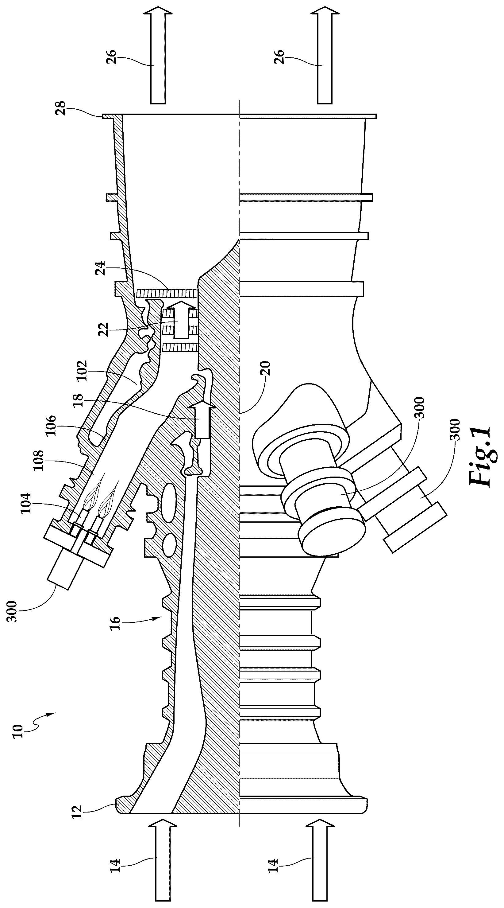 Patent US12305578 Figure 1 – Ignition system for power generation engine