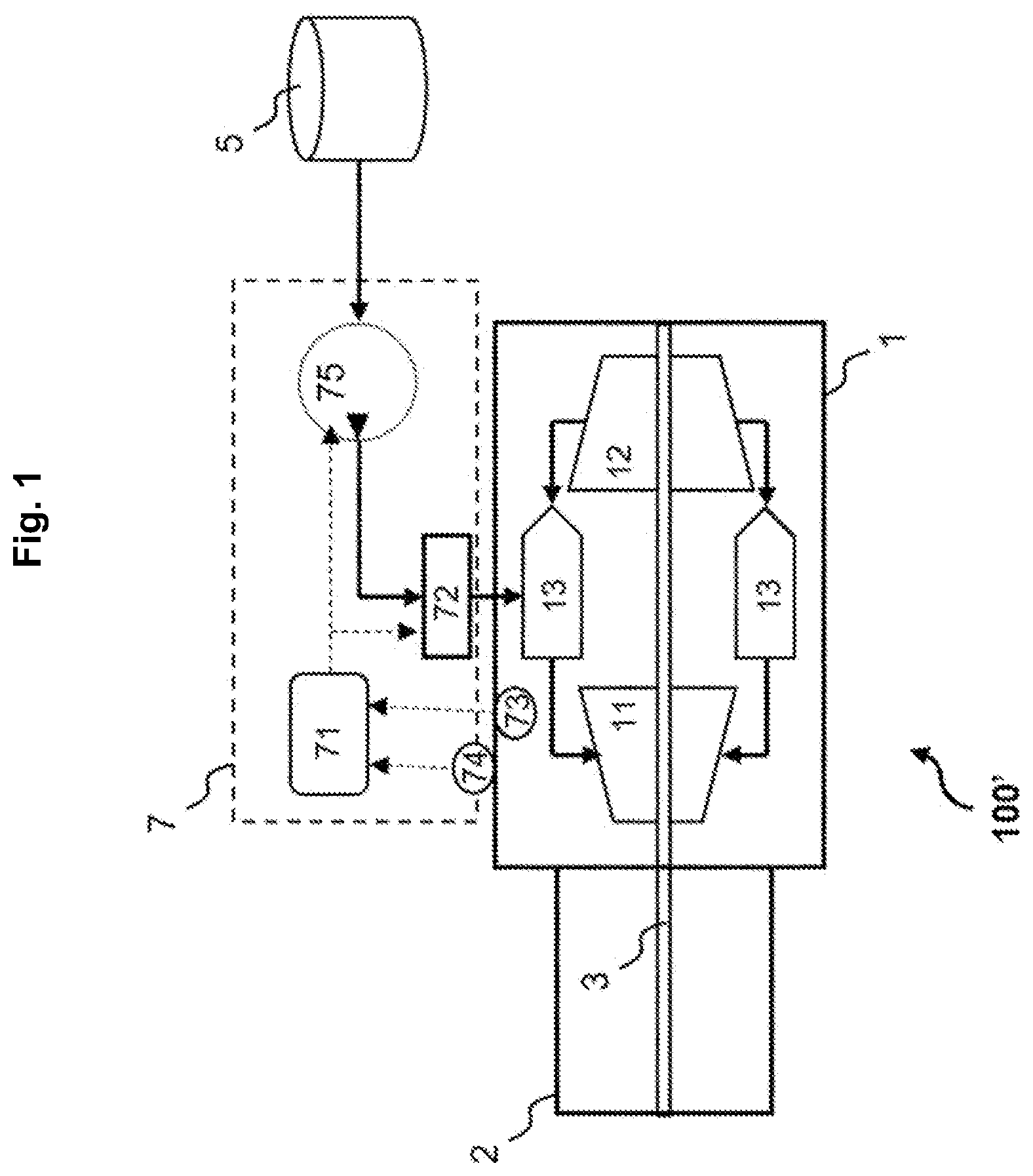 Patent US12305582 Figure 1 – Turbogenerator with simplified control system for aircraft