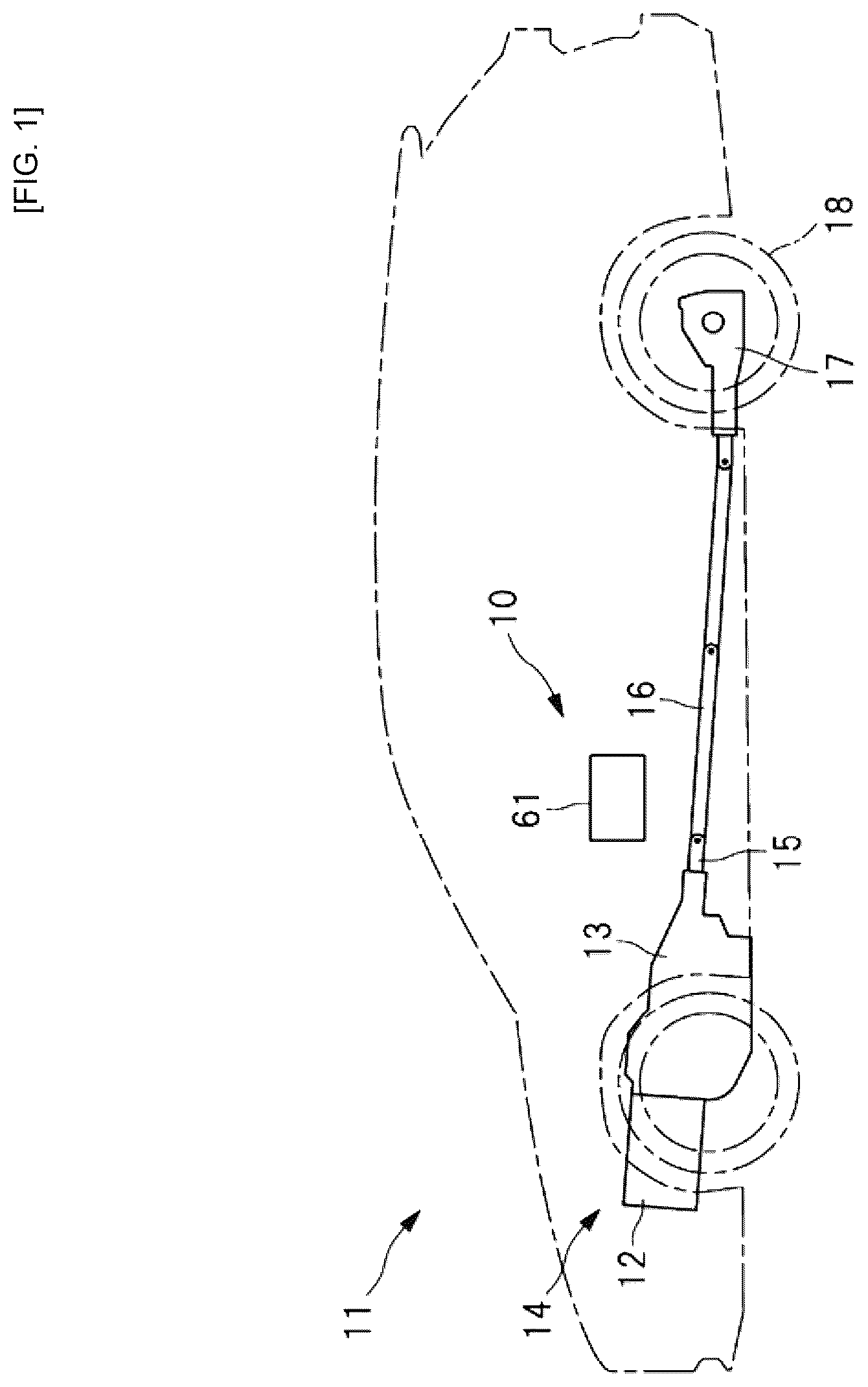 Patent US12305588 — Vehicle control apparatus — Figure 1