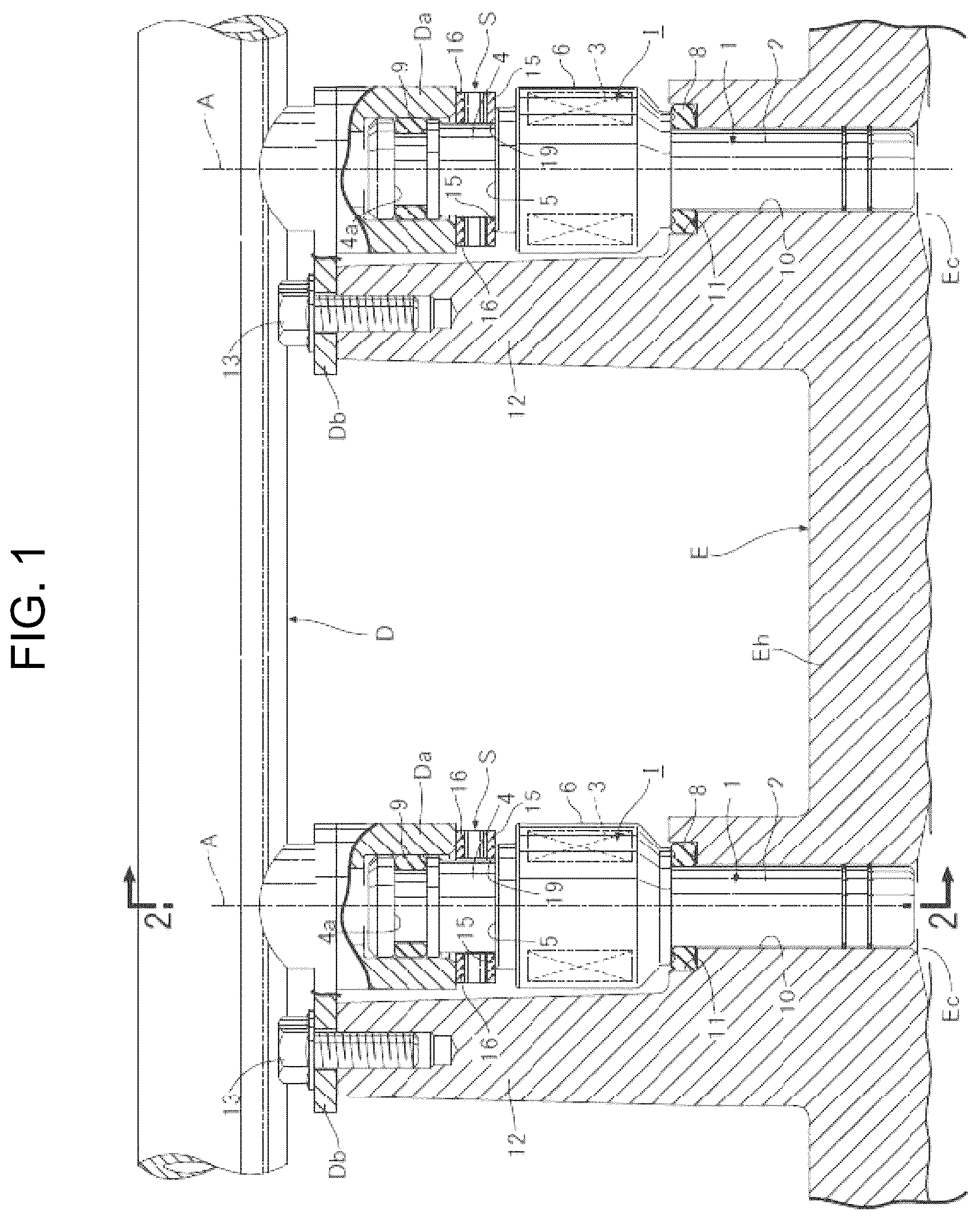 Patent US12305600 Figure 1 – Fuel injection valve support structure