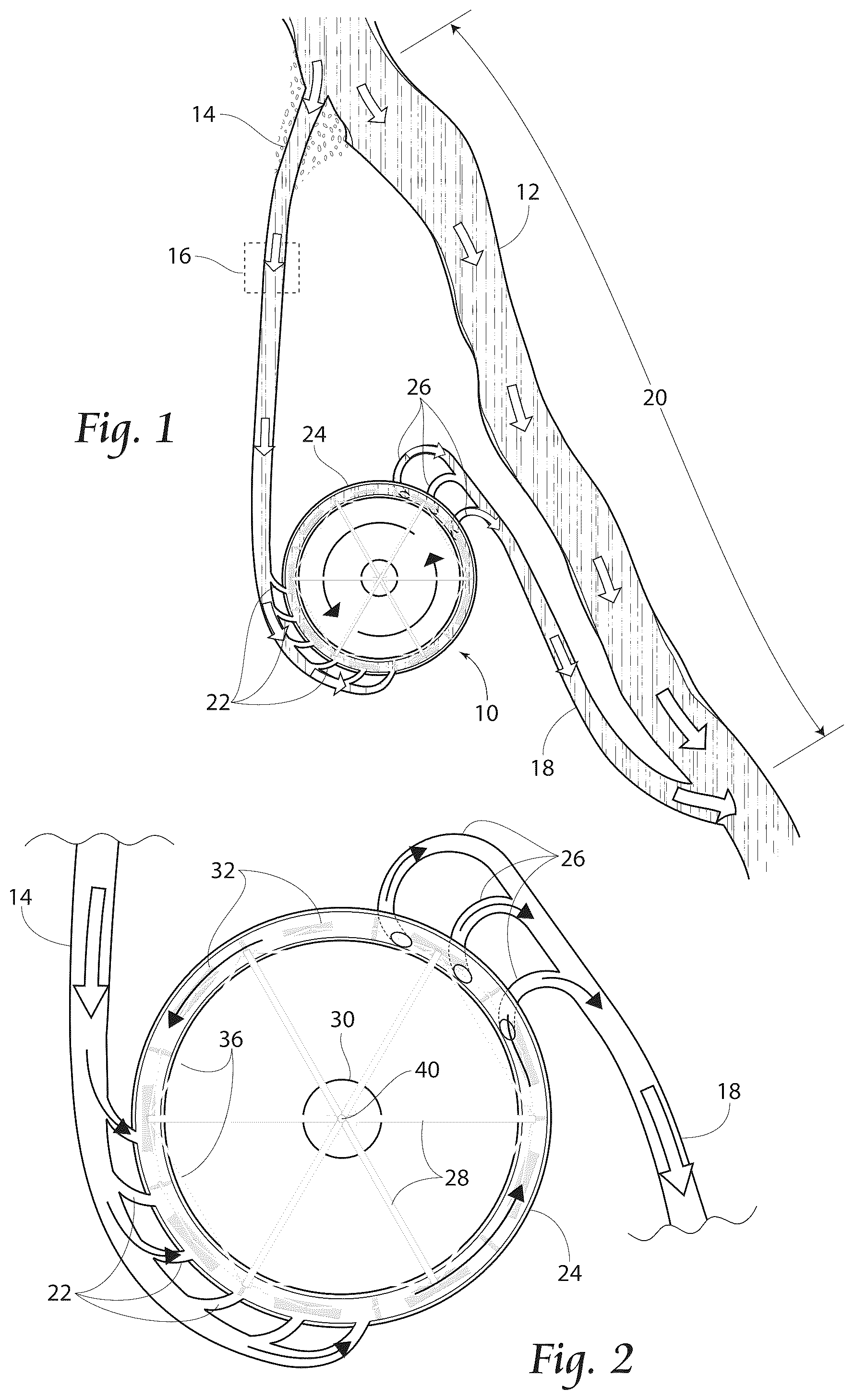 Patent US12305609 — High-mass hydro rotor for hydroelectric power generation — Figure 1