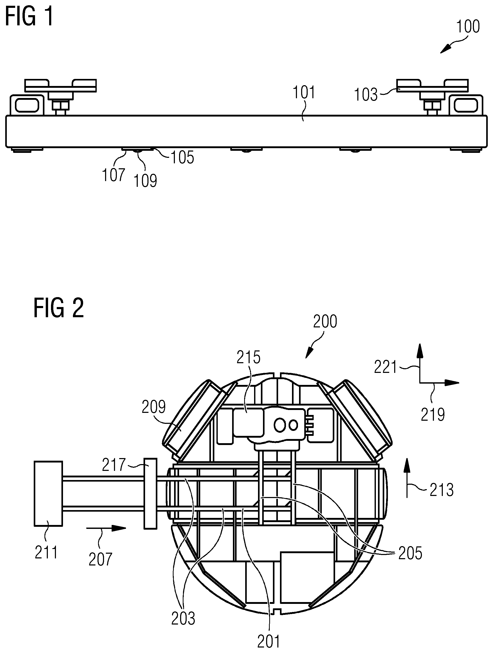 Patent US12305614 — Apparatus, transport system and method for transport of an object in a wind turbine — Figure 1