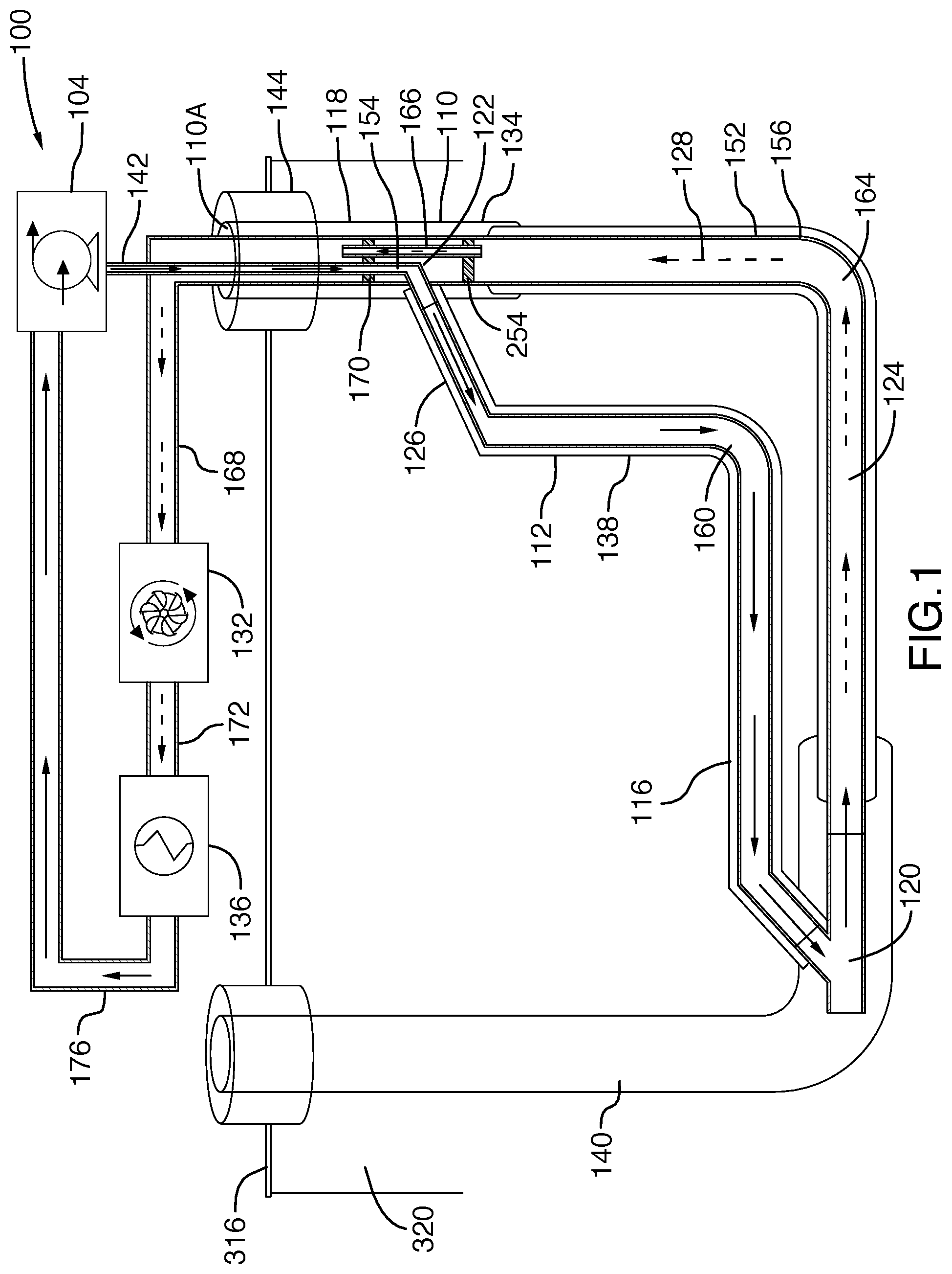 Patent US12305621 — Systems for generating energy from geothermal sources and methods of operating and constructing same — Figure 1