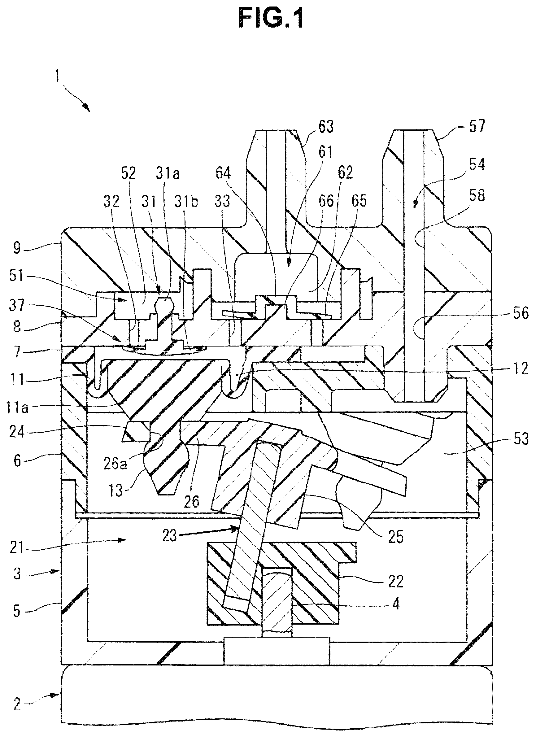 Patent US12305629 — Diaphragm pump — Figure 1