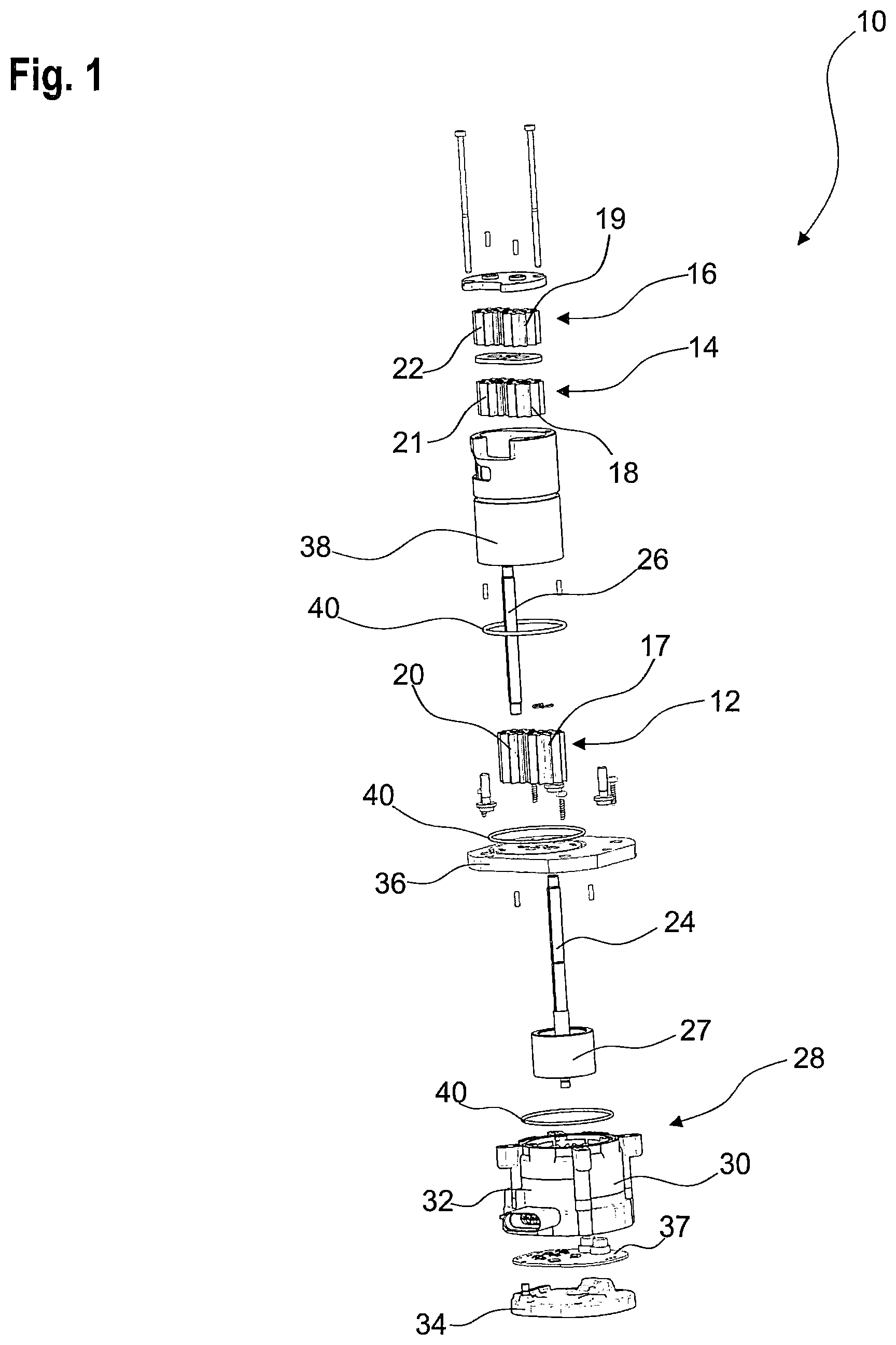 Patent US12305638 — Gear pump and drive machine — Figure 1