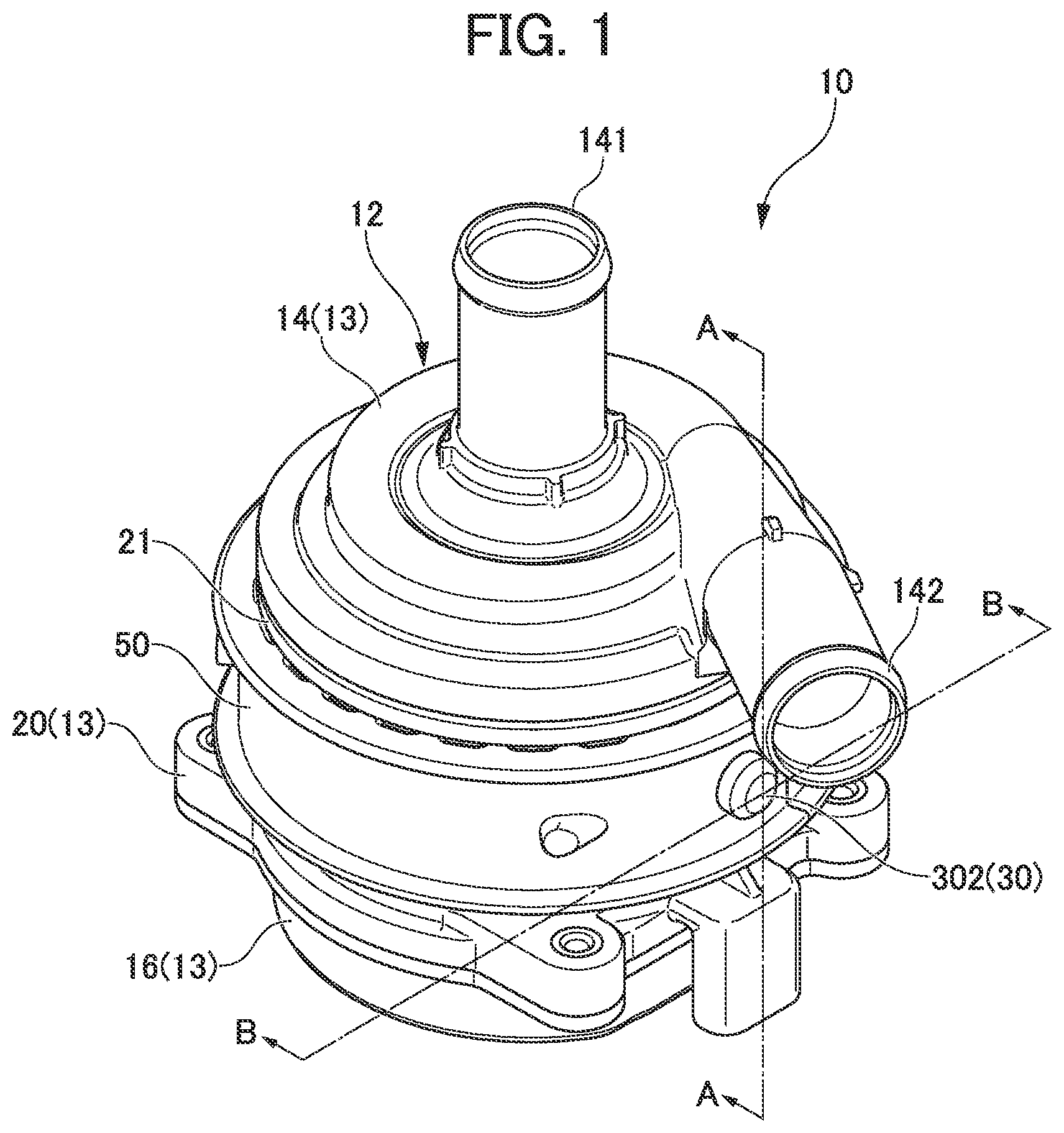 Patent US12305649 Figure 1 – Electric pump