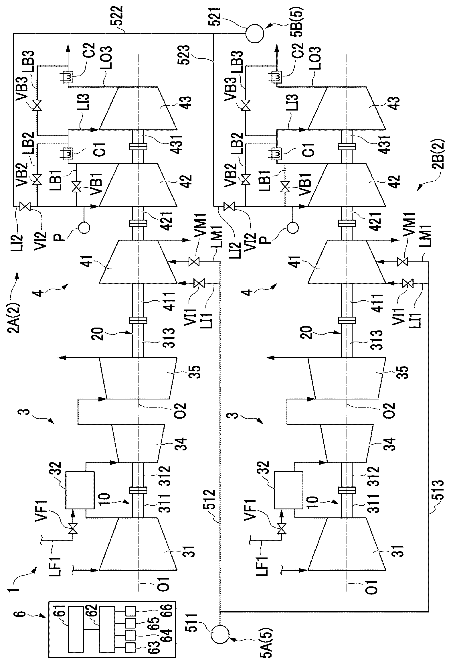 Patent US12305653 — Compressor system — Figure 1